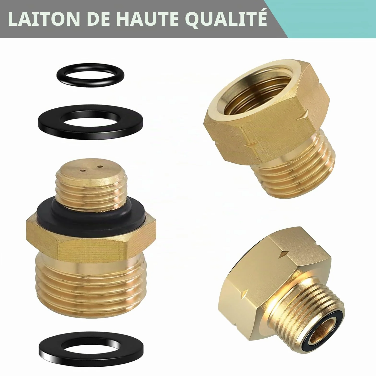BYZESTY 4 Pièces Adaptateur Bouteille Gaz Camping Gaz Europe N ° 1-4