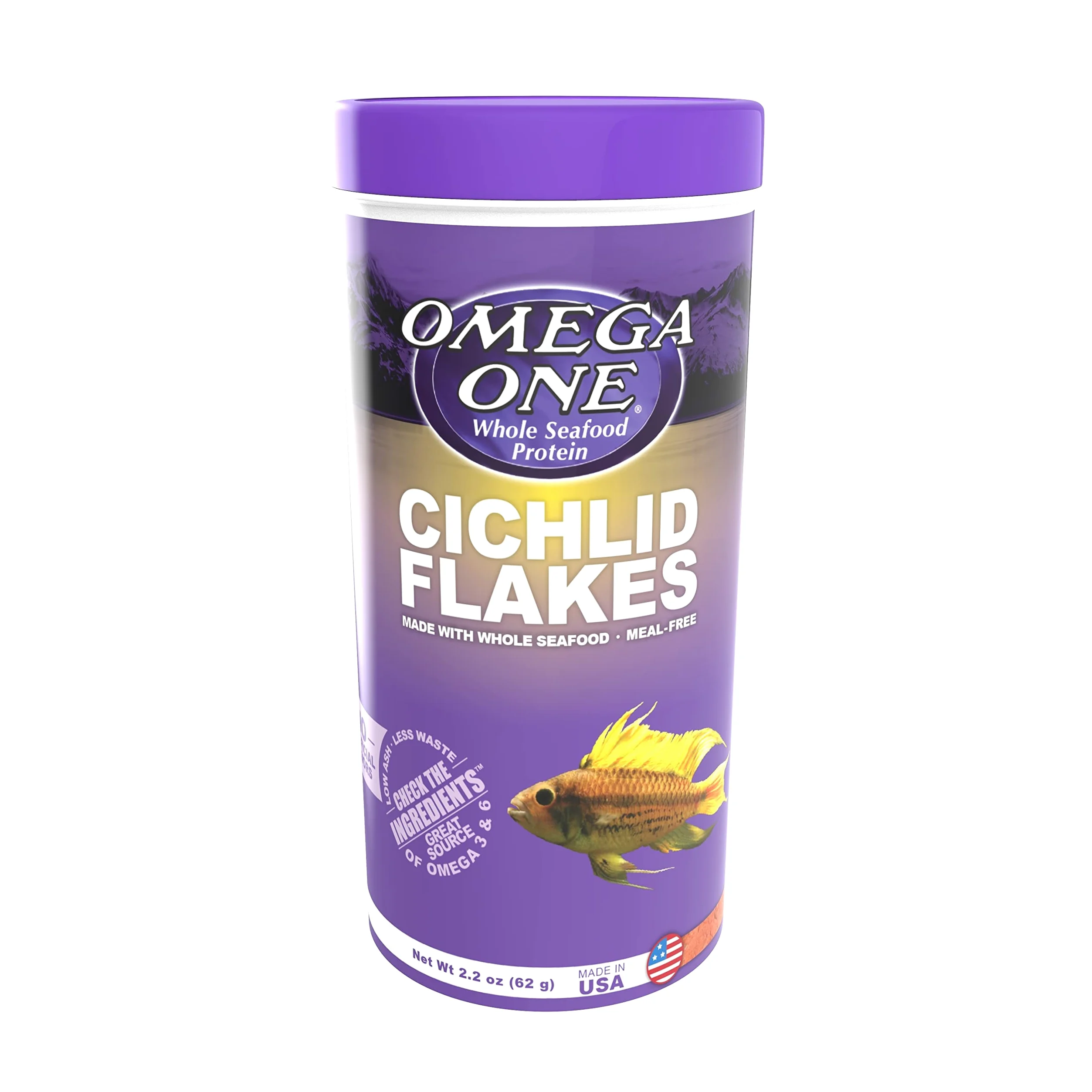Omega One Cichlidae Flocons Cichlidae Nourriture, 2.2 G