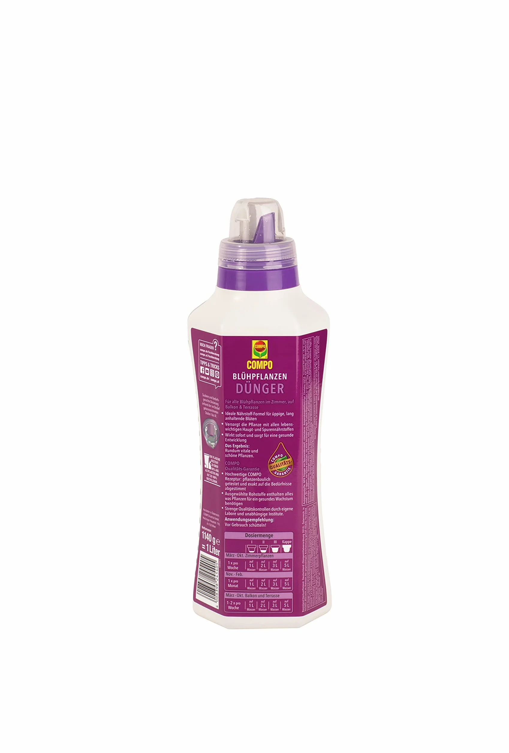 Compo 1 Litre Engrais Plante Fleurs Multicolore