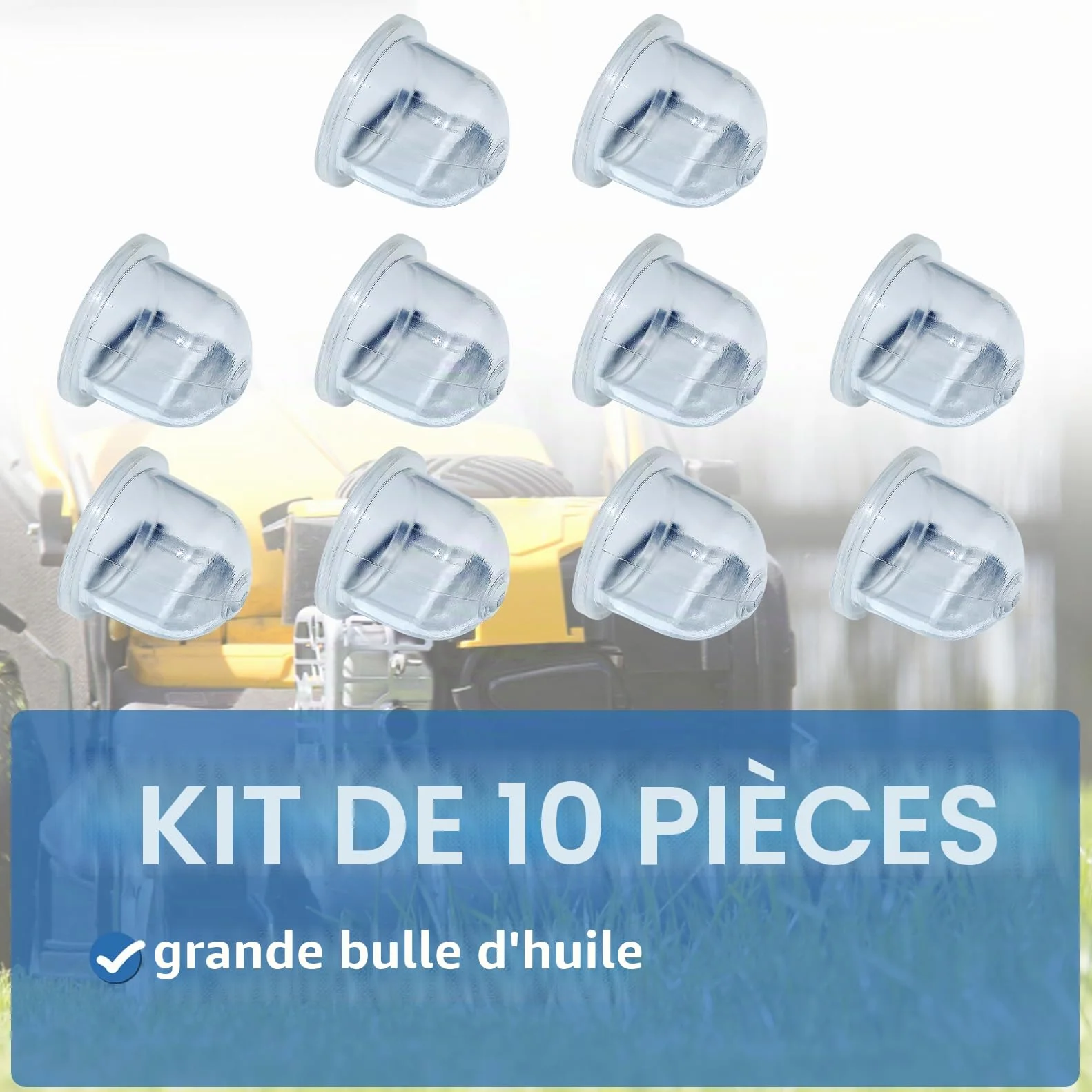 Ampoule d'amorce pour STIHL FS38 FS40 FS45 FS55 FS56 FS80 FS85 Débroussailleuse Coupe-bordure Taille-haie 22mm 10 Pièces