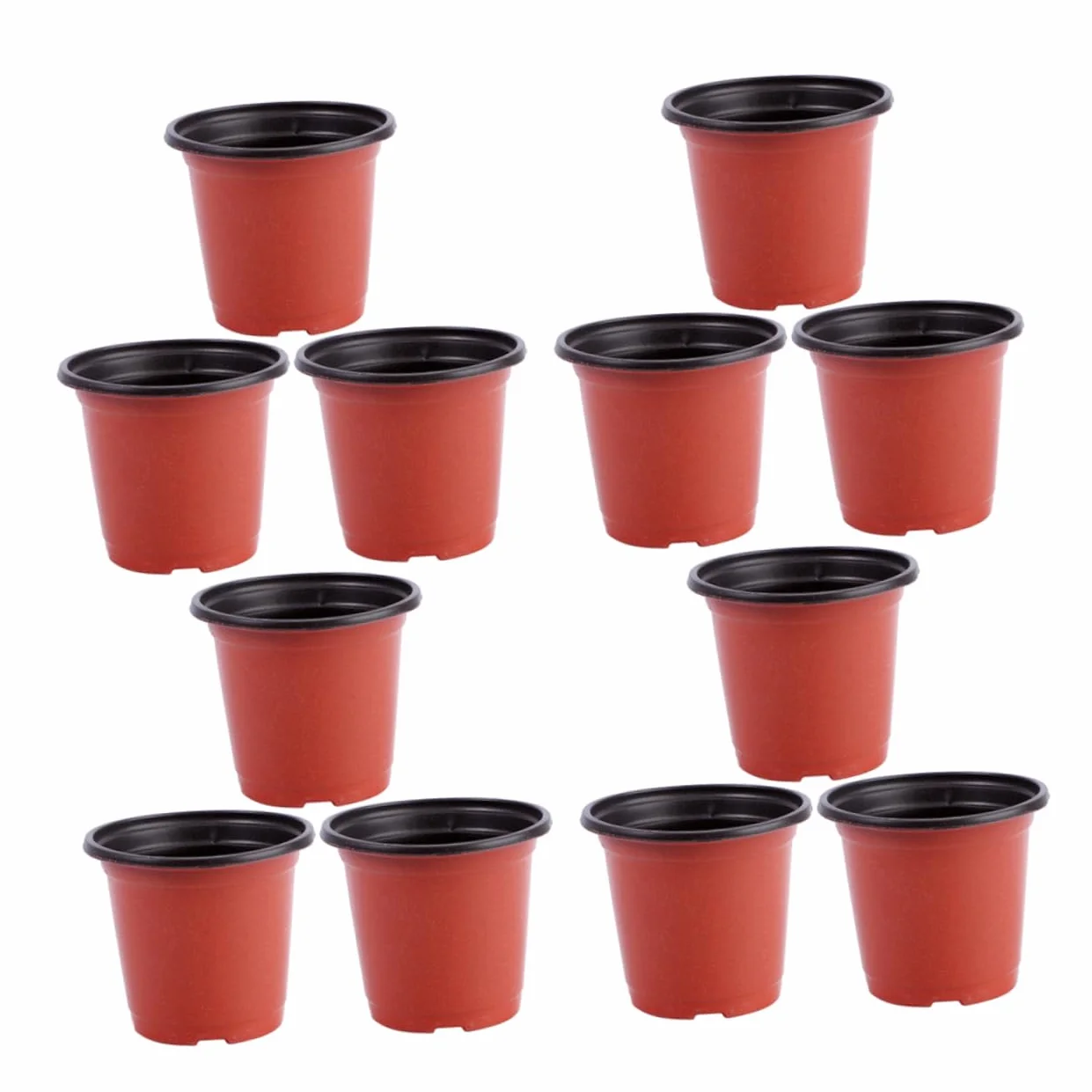 Gatuida 120 Pots pour Semis avec Drainage, Pots de Fleurs Plastique Légers pour Plantes Succulentes et Extérieur