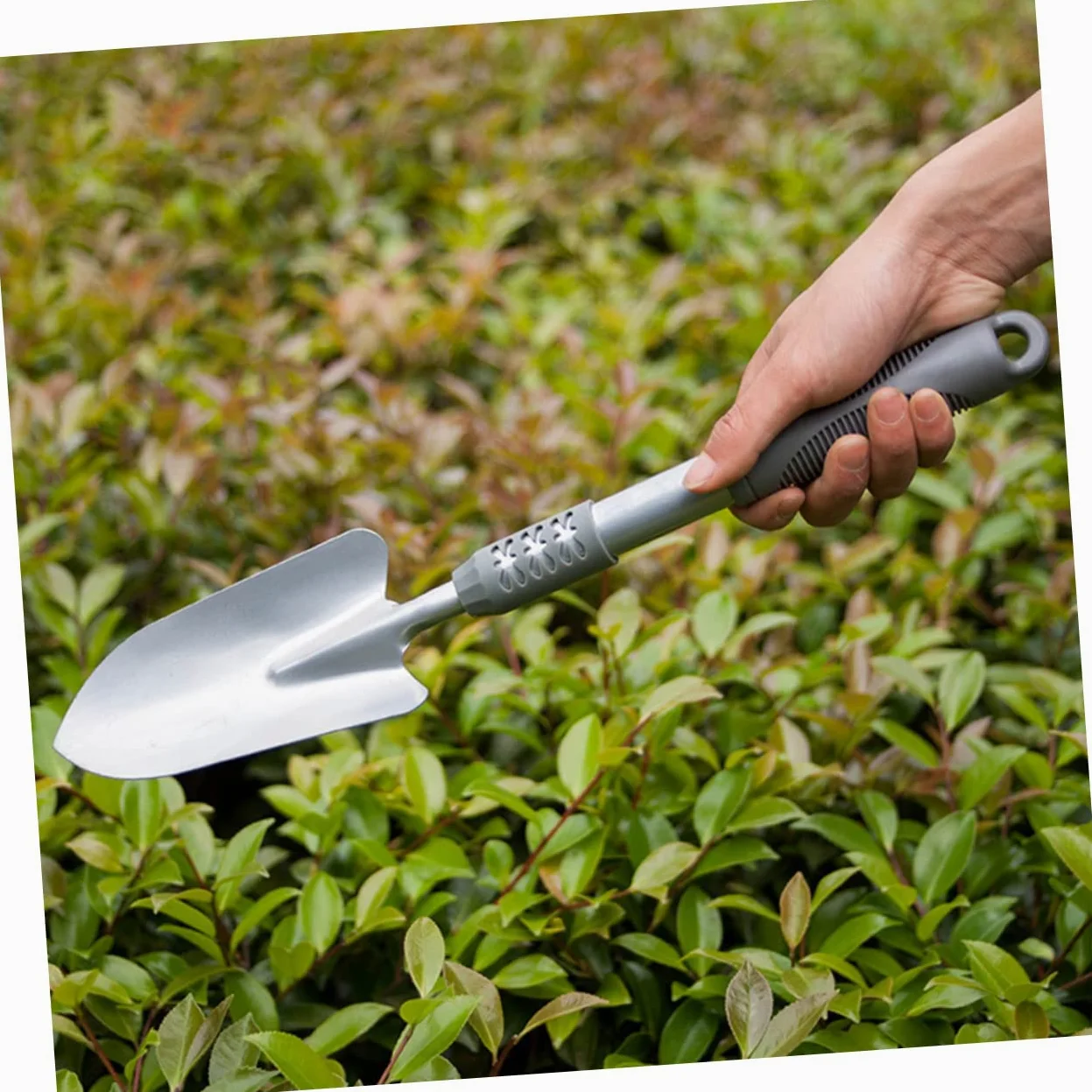 Toyvian Kit Outils Jardinage 3 Pièces en Acier et PVC, Pelle à Planter, Creuser et Désherber, pour Jardinage Intérieur, Transplantation et Ameublissement du Sol