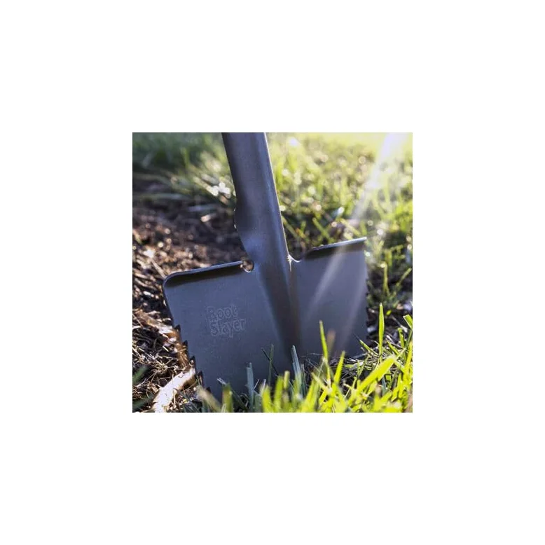 ROOTSLAYER Venteo - Pack Noir - Adulte à Main Dresse Bordures™ - Jardin - Acier de Carbone - Manche 360°