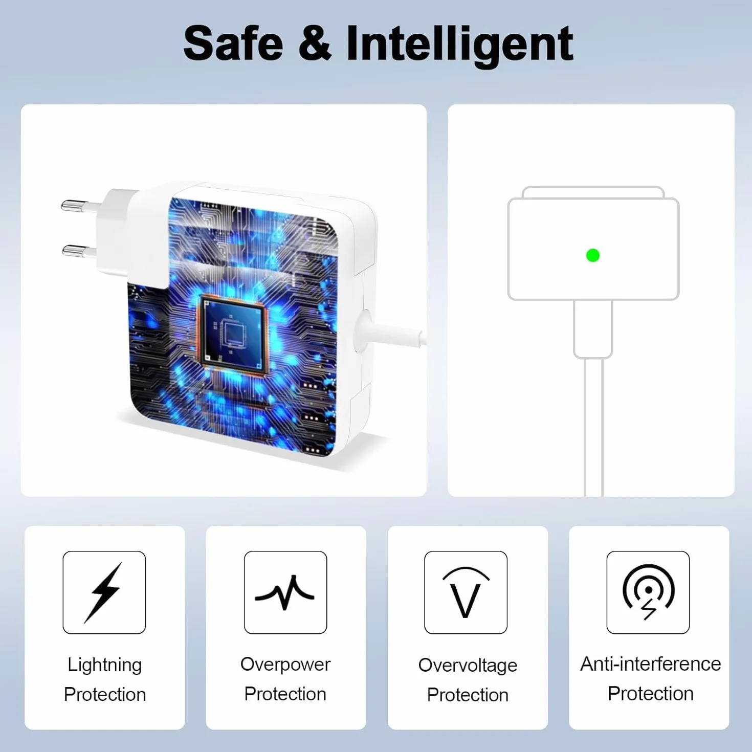 Chargeur MacBook Air 45W T-Tip Compatible A1435 A1436 A1465 A1466 2012-2017