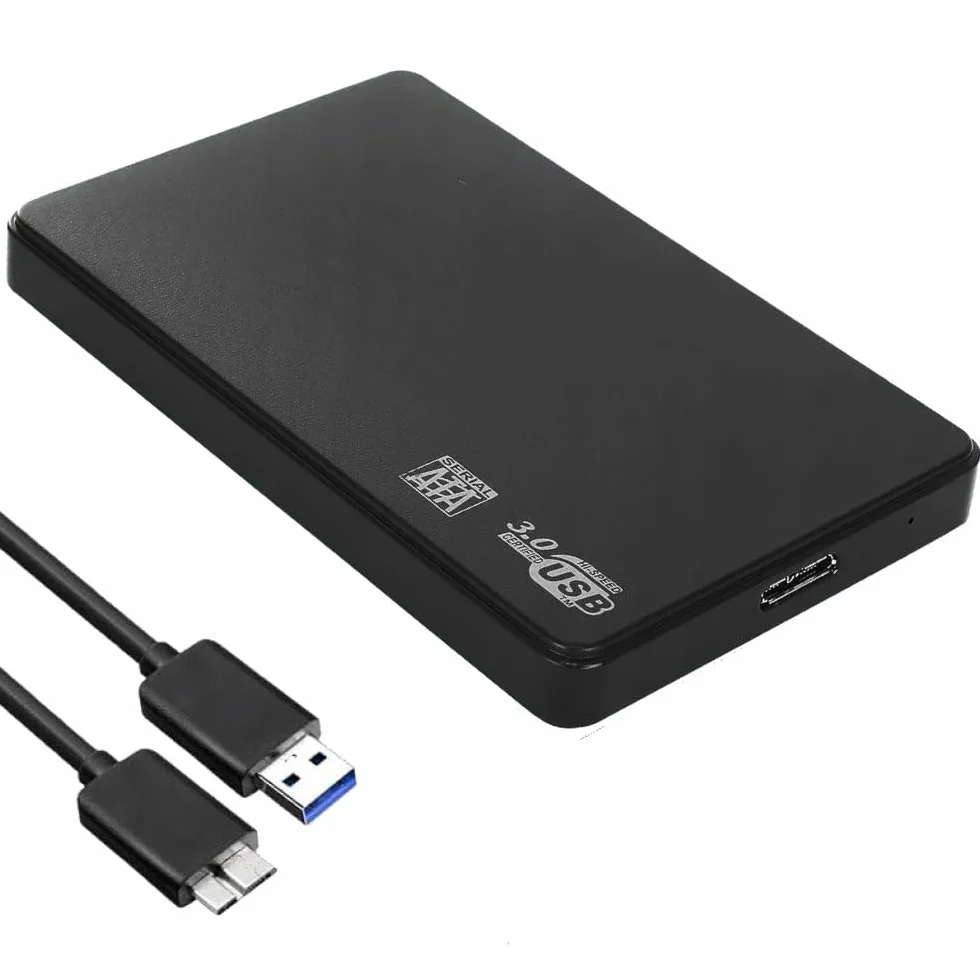 Boîtier Disque Dur Externe 2,5" SATA USB 3.0 HDD SSD Portable 5Gbps UASP Noir