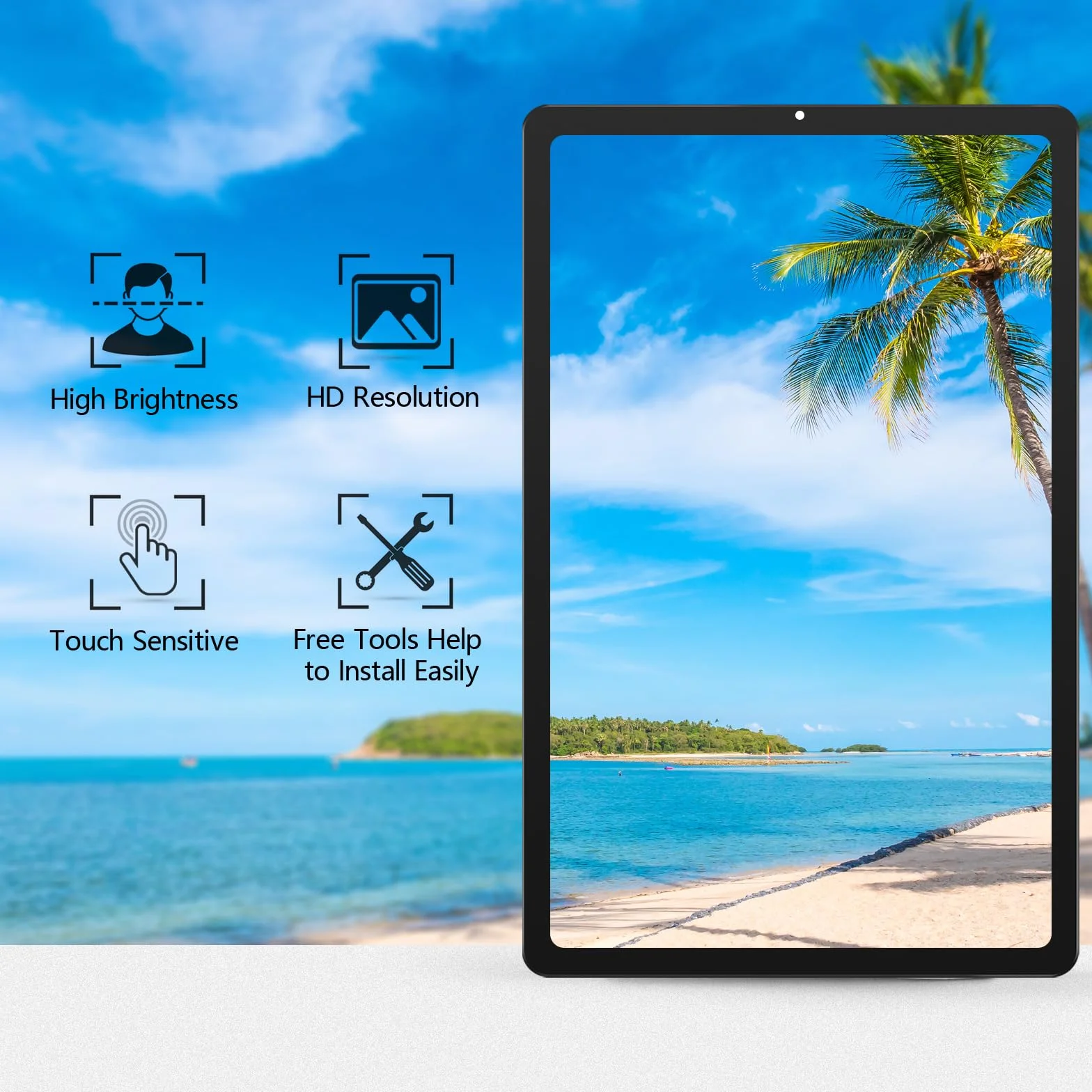 Écran LCD Tactile Xiaomi Pad 5/5 Pro 11.0" Assemblé Digitizer avec Outils de Réparation Noir