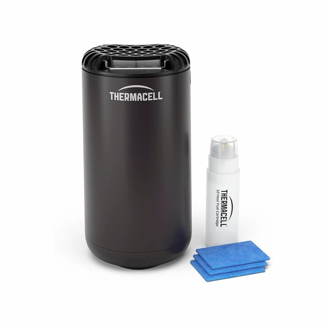 THERMACELL Diffuseur Anti Moustiques Extérieur 20m² Inodore Sans Fil 3 Recharges Noir