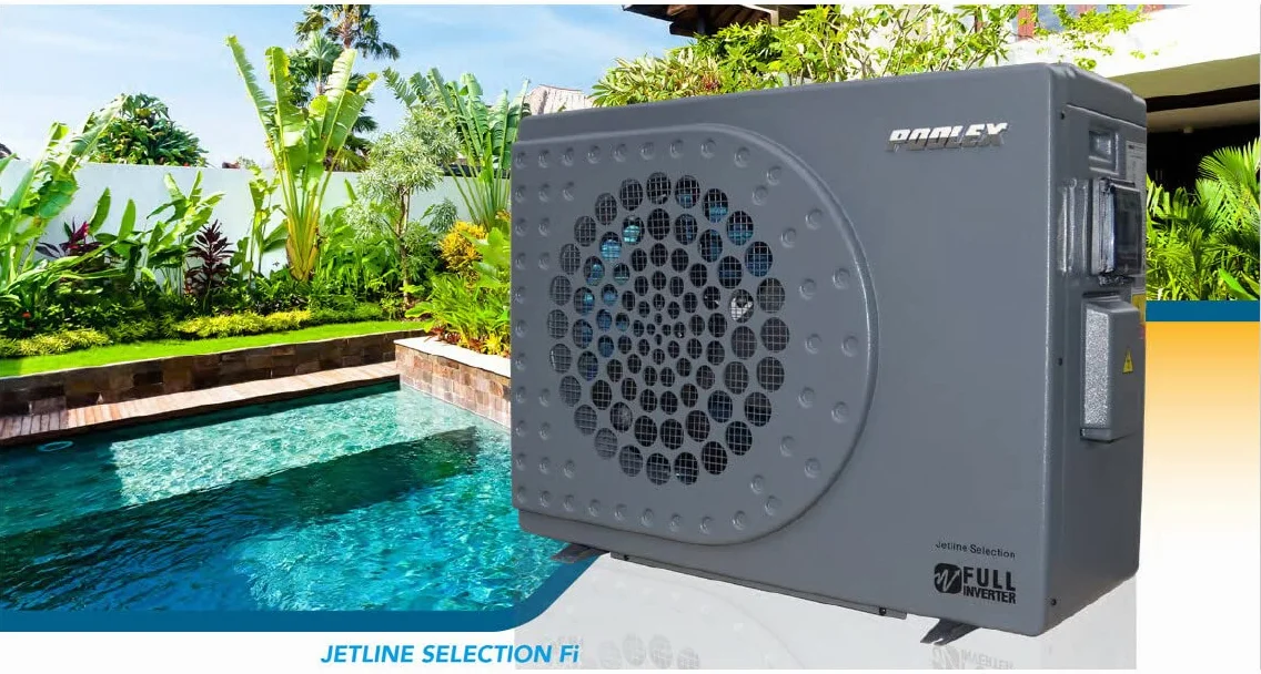 POOLEX Pompe à Chaleur Jetline Selection Inverter Modèle 155 Gris