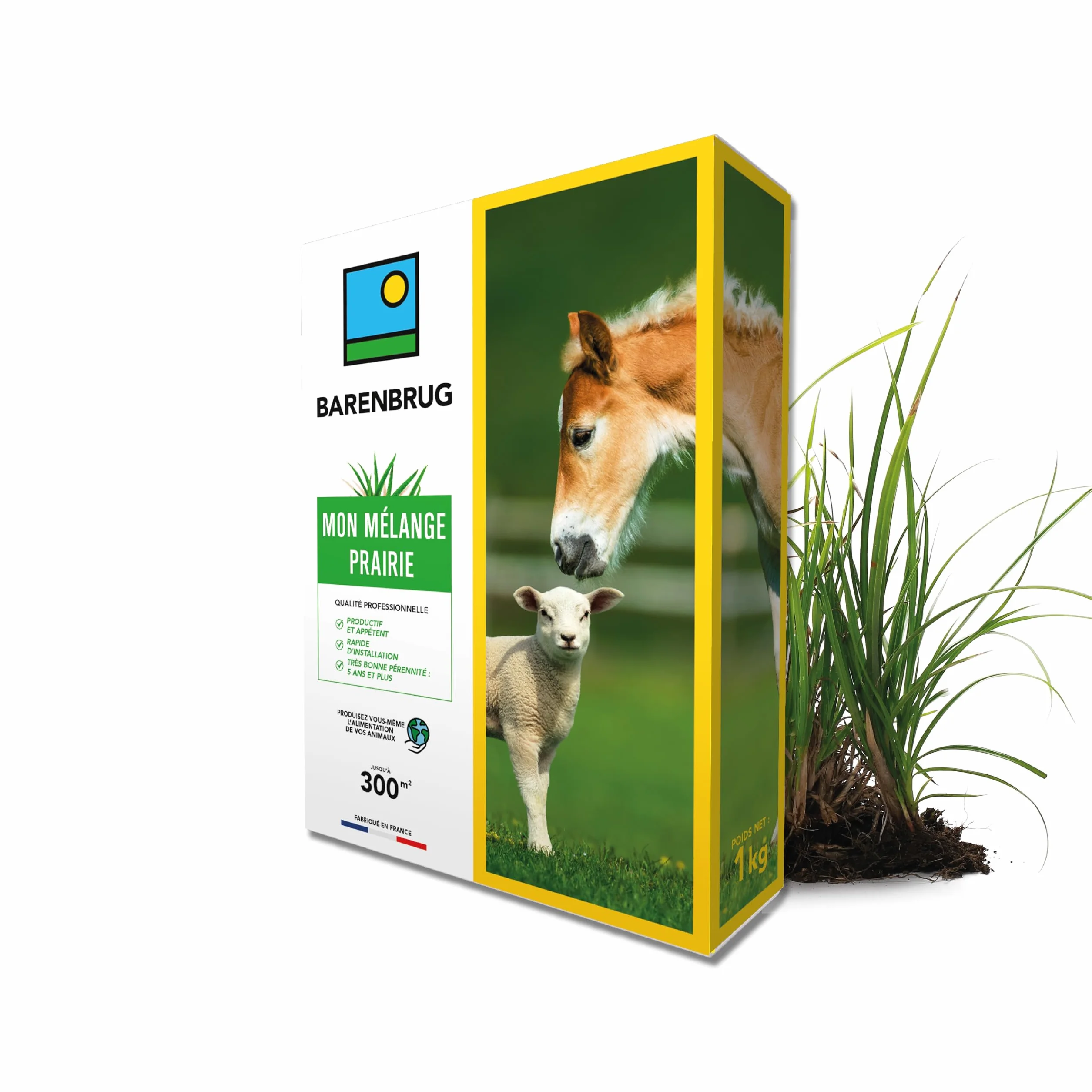 BARENBRUG Mélange Prairie Production Alimentation pour Animaux 1KG