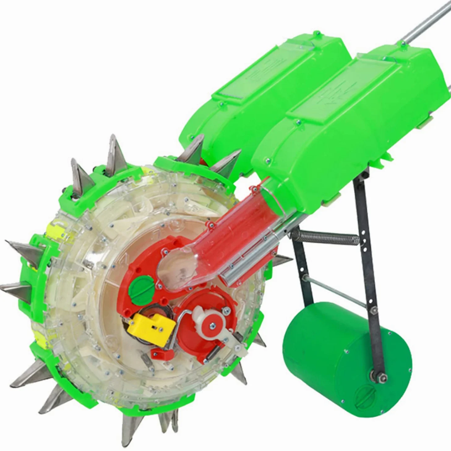 Semoir à main, semoir à graines portable et applicateur d'engrais avec 12 plaques de semences, semis et fertilisation simultanés, pour la plantation de chanvre, de maïs, de coton, de soja, d'arachid