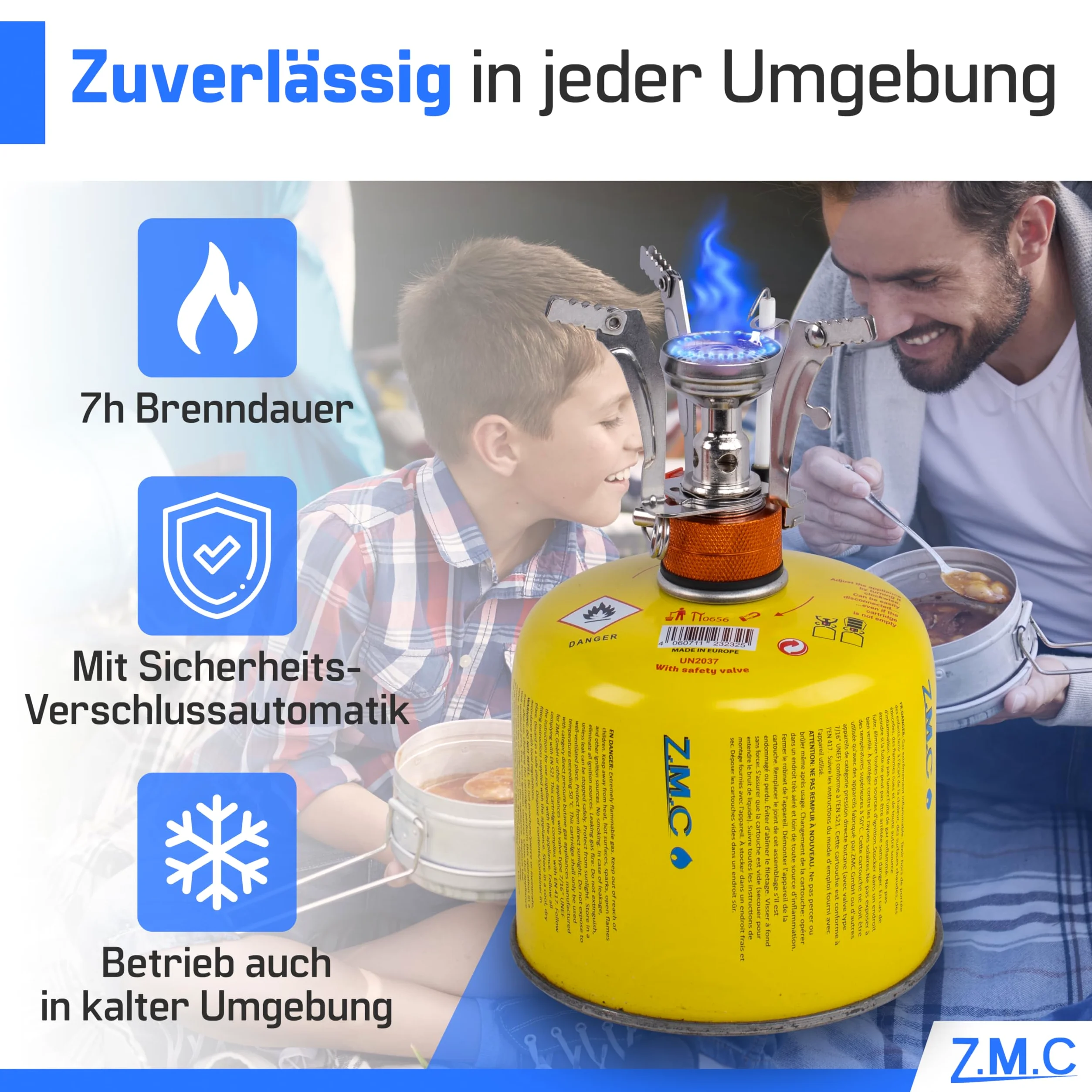Z.M.C Lot de 13 cartouches de gaz de 300 g, propane/butane de 600 ml, cartouche de gaz EN417 avec raccord Euro - Cartouche à visser pour réchaud à gaz, brûleur à gaz, désherbeur, boîte de gaz sous