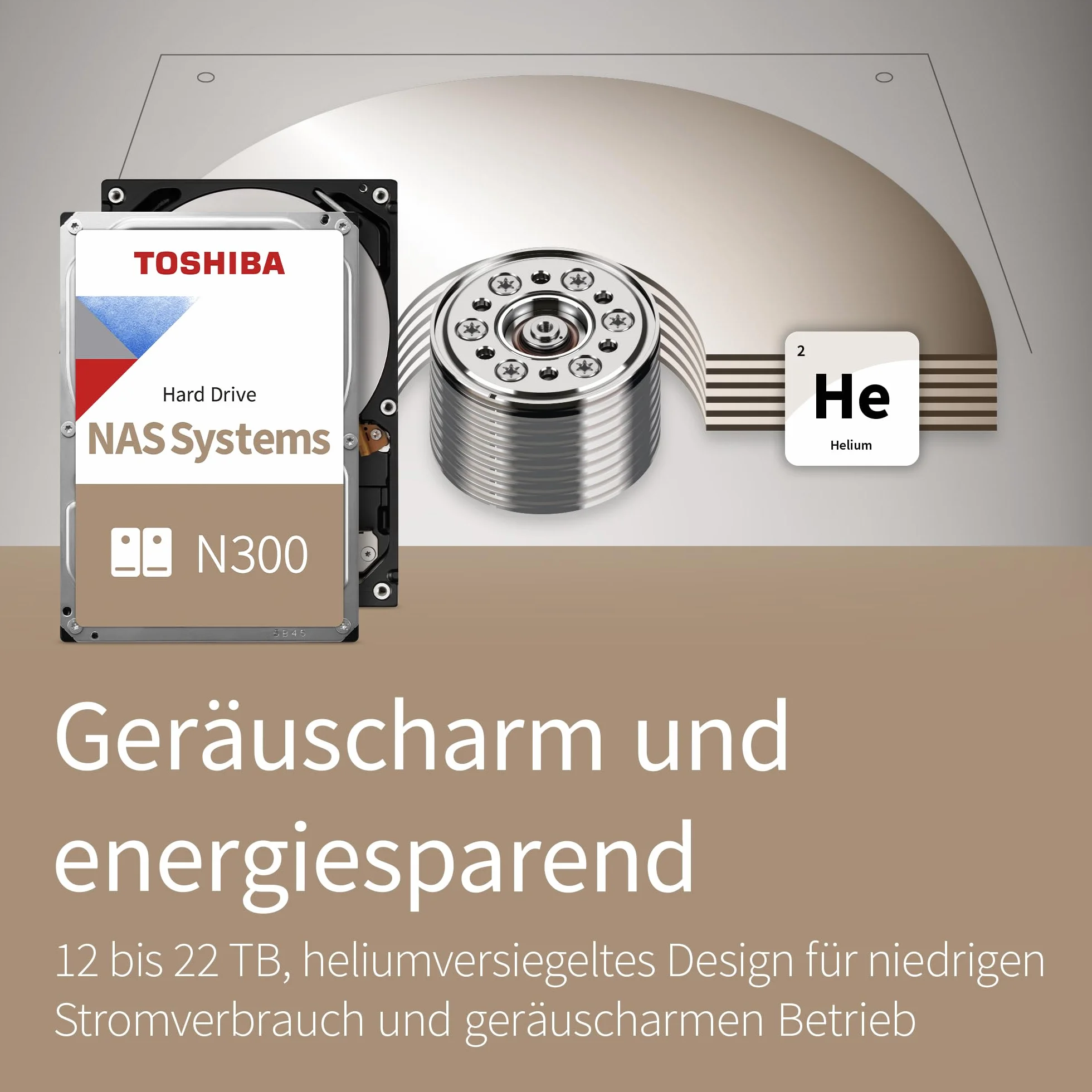 Toshiba 8.9cm 3.5" 4TB SATA3 NAS N300 7200RPM Interne en Vrac