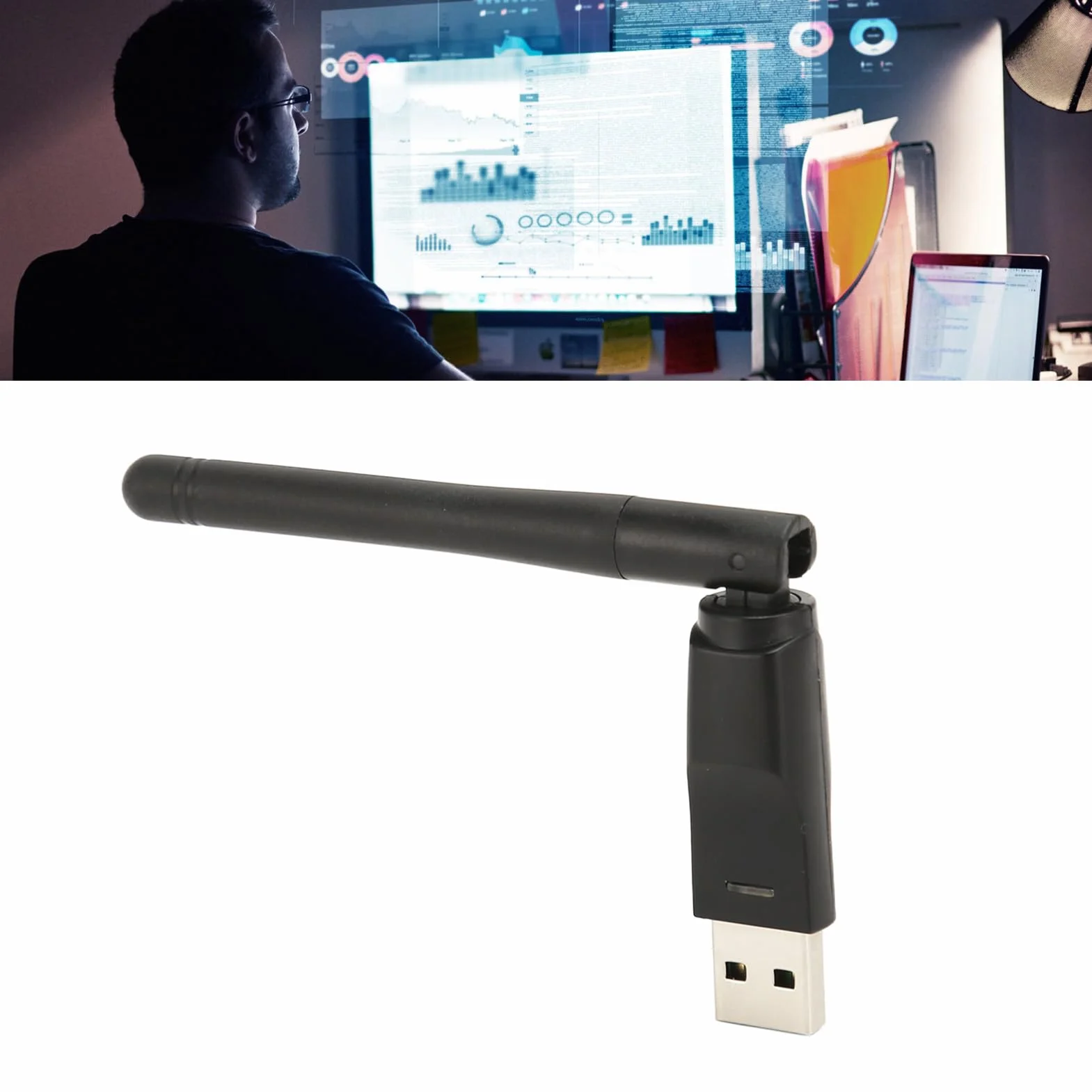 Adaptateur WiFi USB MT7601 150 Mbps Carte Réseau sans Fil Antenne Intégrée