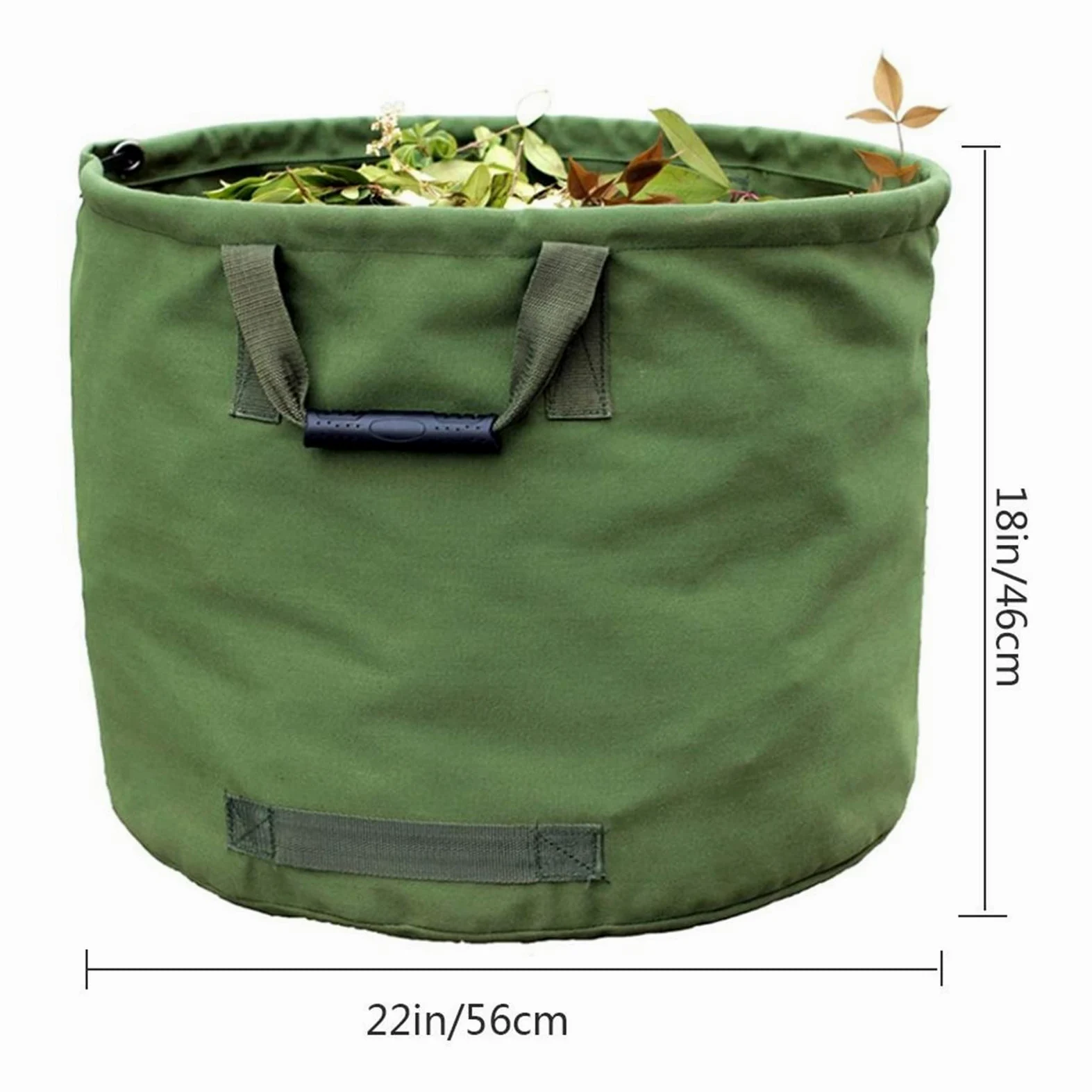 Poubelle de jardin en tissu Oxford 600d imperméable de tissu d'Oxford Can Sac de rangement for la fleur de plante sac à ordures avec 4 poignées réutilisables jardin de jardinage de jardin de jardin