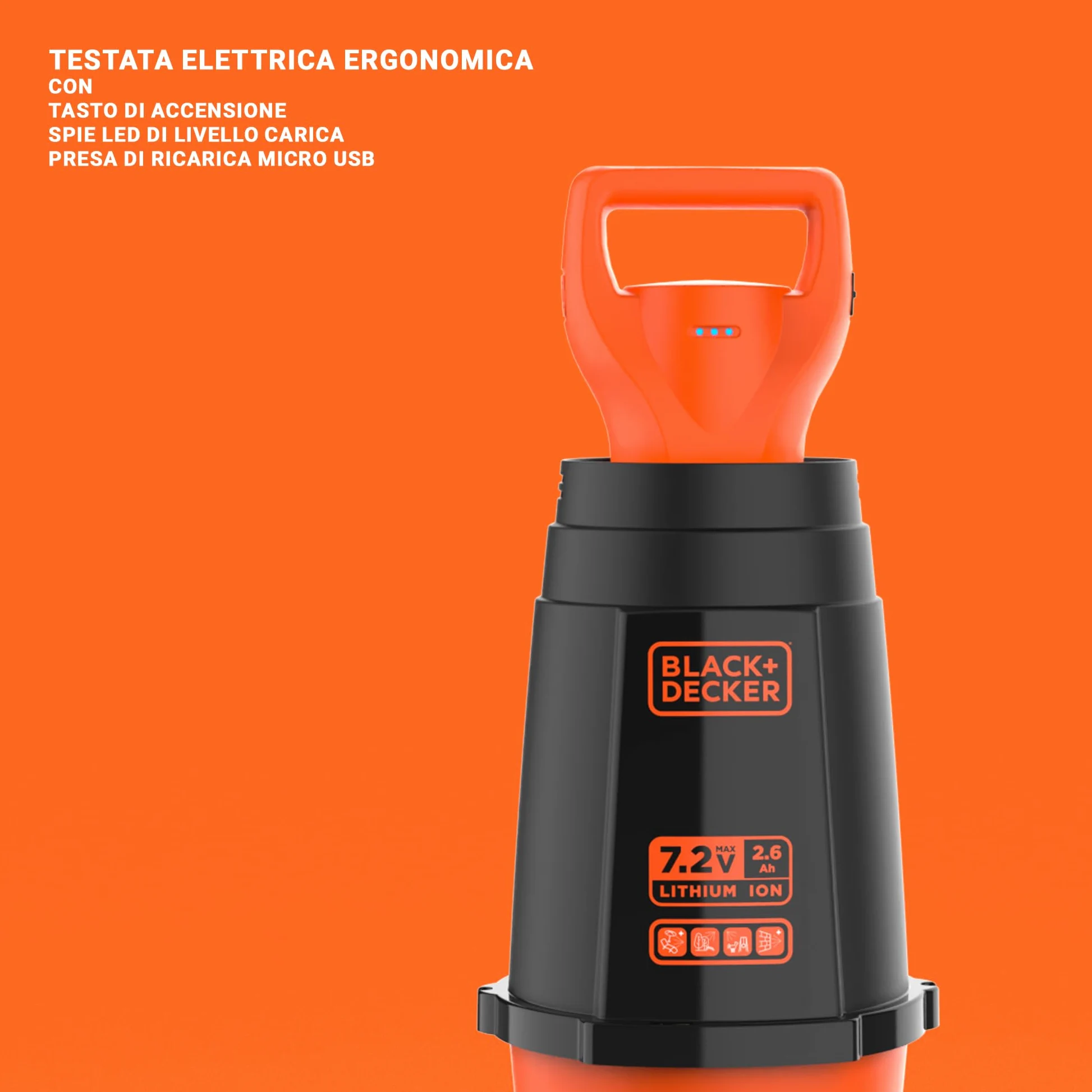 Black & Decker, Vaporisateur 7L à Piles