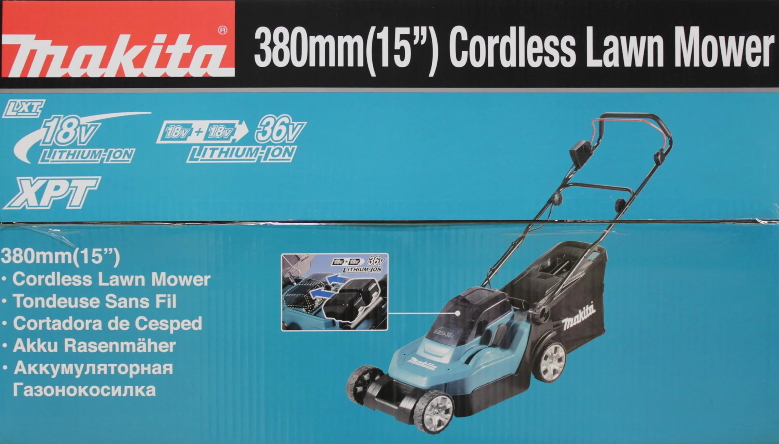 MAKITA DLM382Z Tondeuse 36 V 2 x 18 V Li-ION