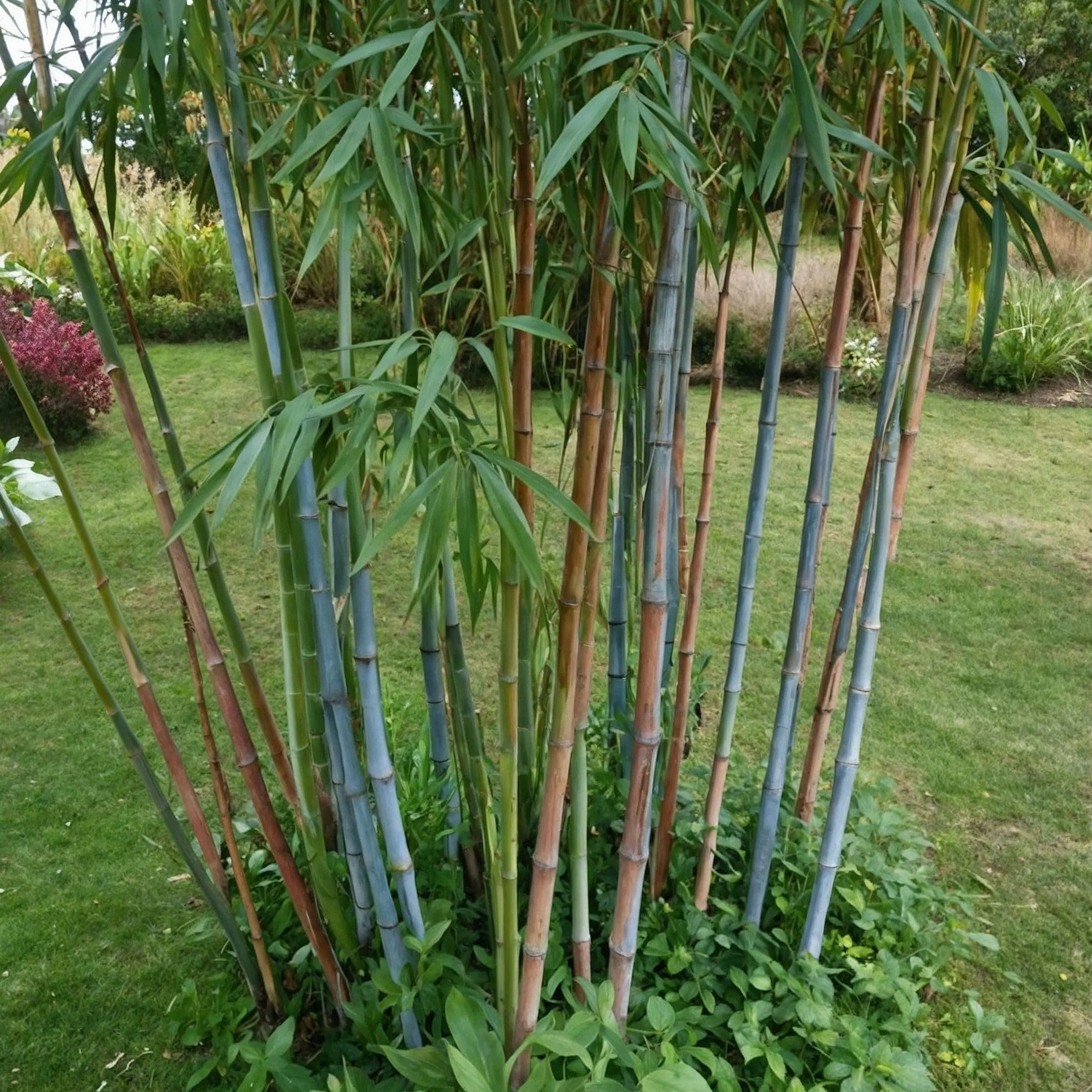 Fargesia papyrifera 'Blue Dragon' Bambou à papier Lot de 2 Pot 13cm Hauteur 30-40cm