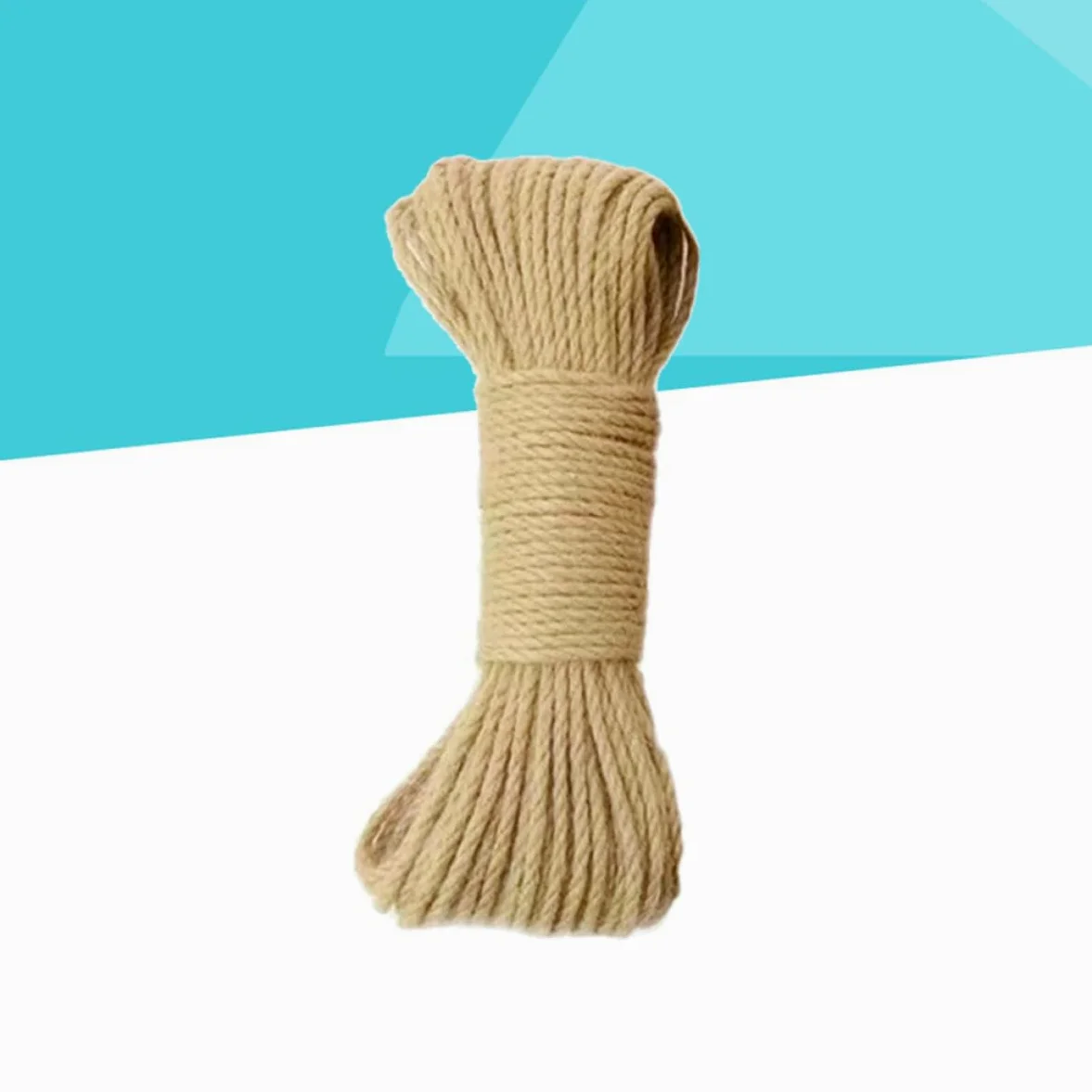 Mikikit Corde De Jute Épaisse Naturelle De 30 M Diamètre 8 Mm Solide pour Lartisanat Lemballage De Noël La Fleuristerie Et Le Regroupement