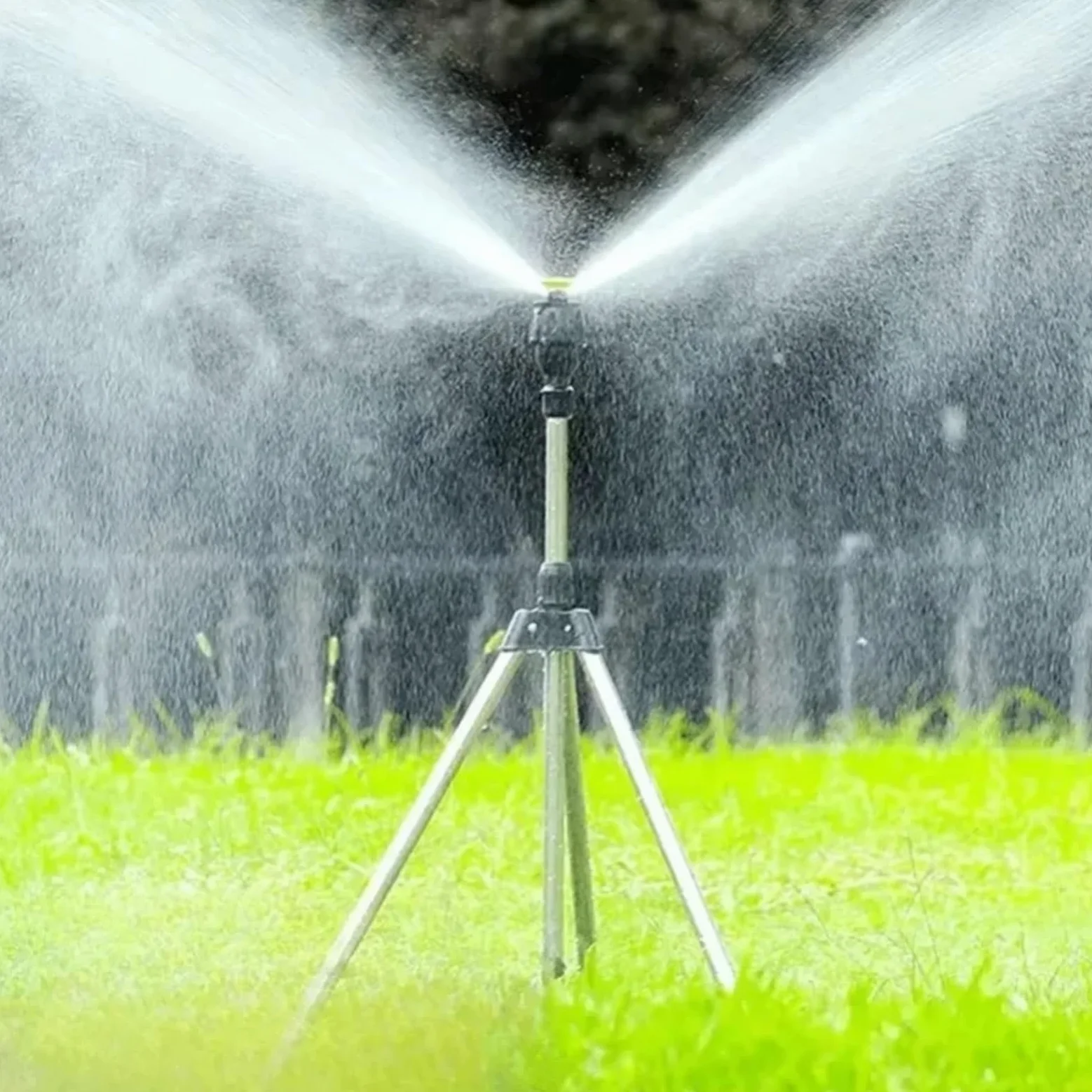 Asperseur Arrosage Trépied d'irrigation Rotatif à 360 degrés | Support télescopique for pelouse de jardin, tête d'arrosage automatique for jardinage