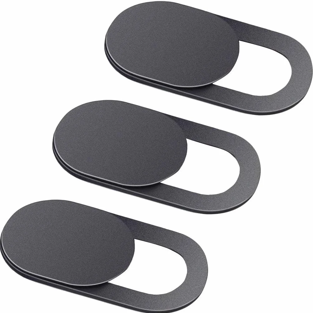 Cache Webcam Ultra Fin Lot de 3 - Adaptable iPad, PC Portables, Macbook Pro, iMac, Dell, Lenovo, HP
