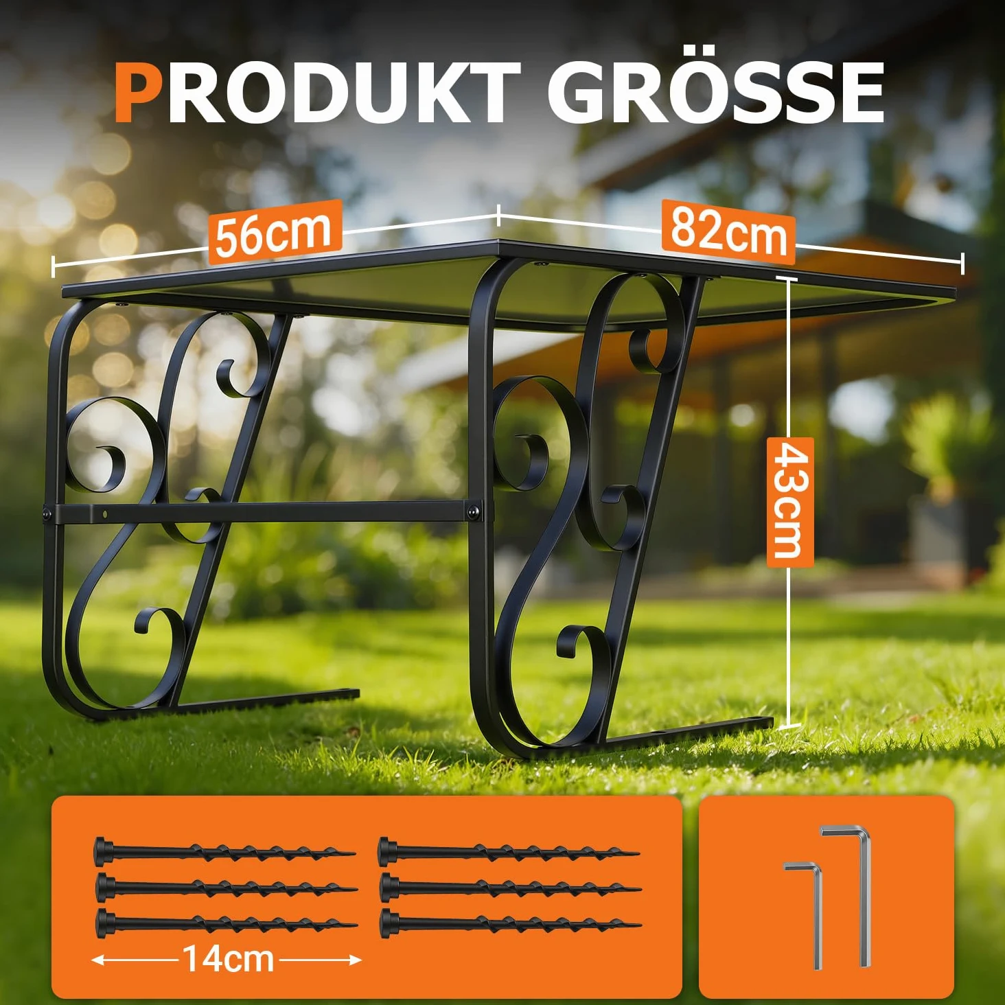 Garage pour robot tondeuse - Abri de protection en panneaux composite d'aluminium et cadre en fer solide - Protection fiable contre la pluie et les rayons UV - 80 x 56 x 43 cm