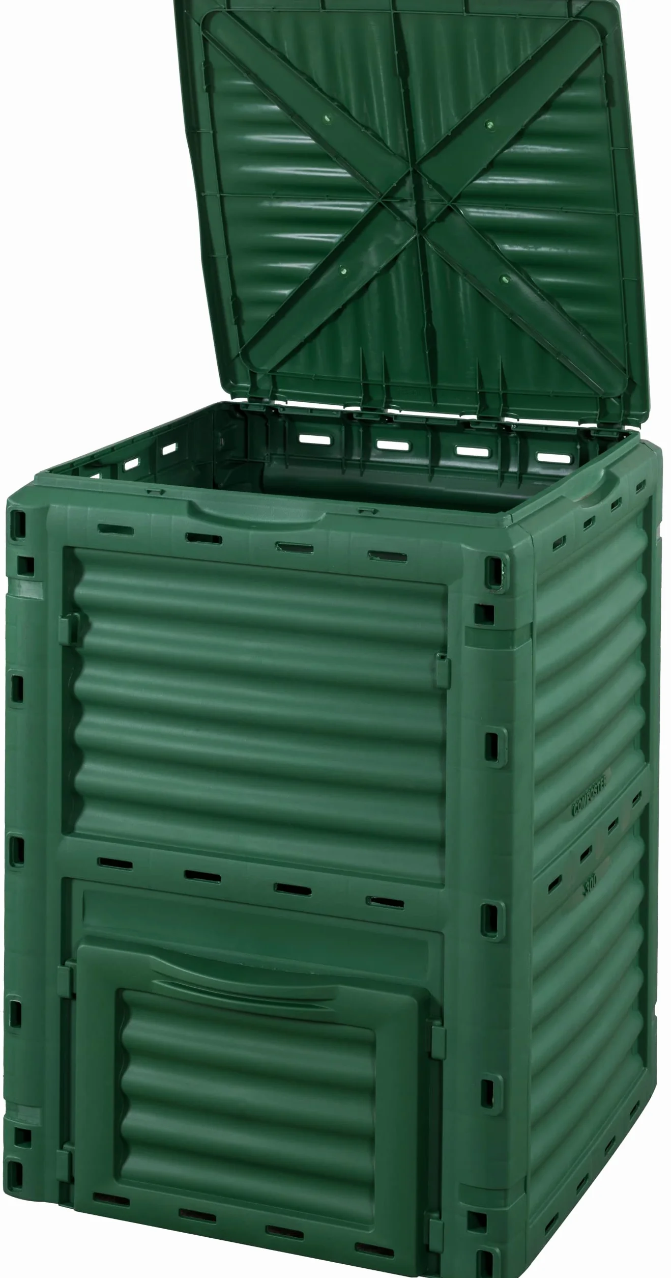 Linea Garden Friend C1933431 Composter 300 l en polypropylène résistant aux intempéries, Vert