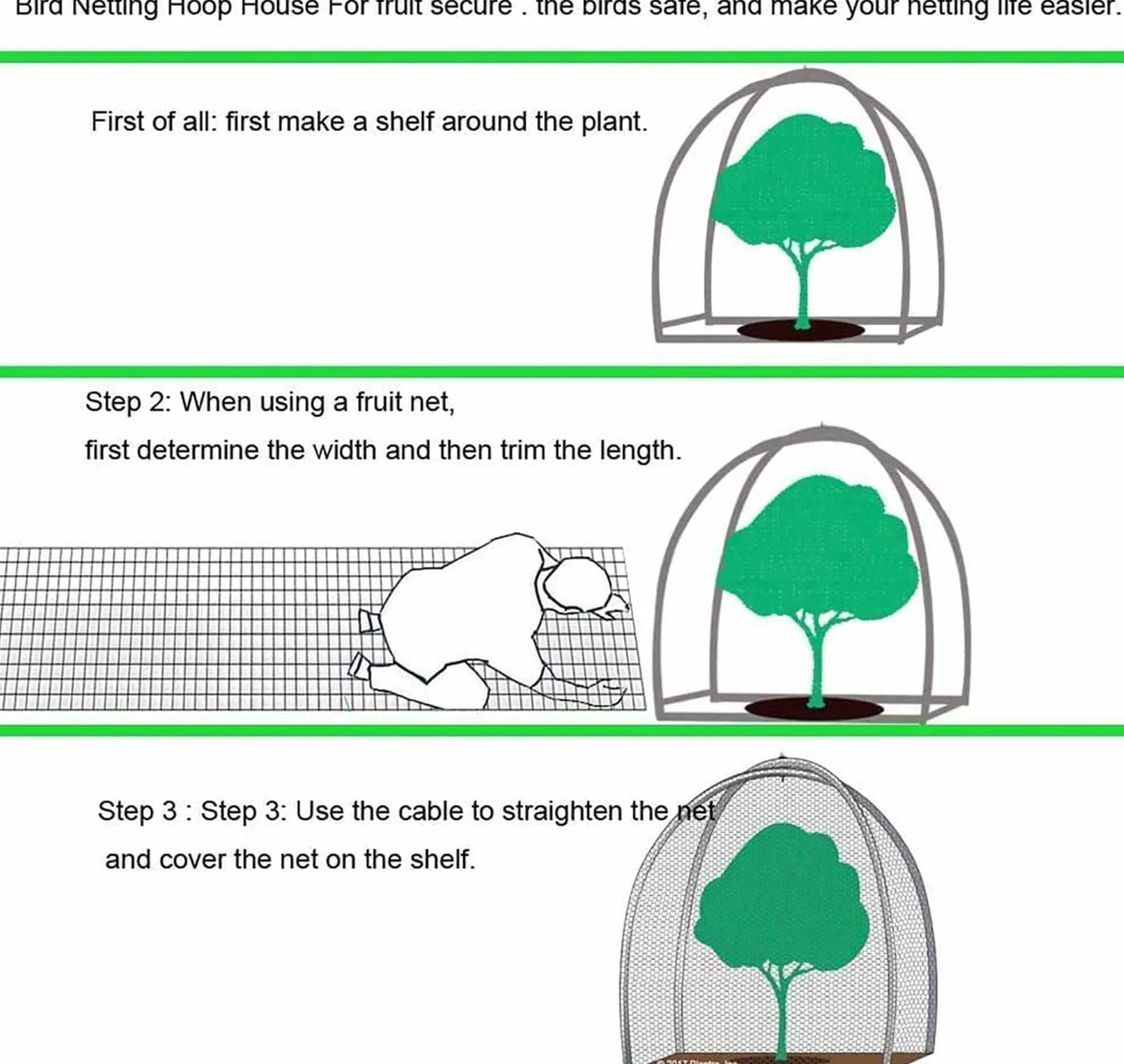 Filet Anti Oiseaux pour Potager Protection Anti Oiseaux et Animaux Idéal pour Prévenir Les Oiseaux et Les Gros Insectes,4x10m