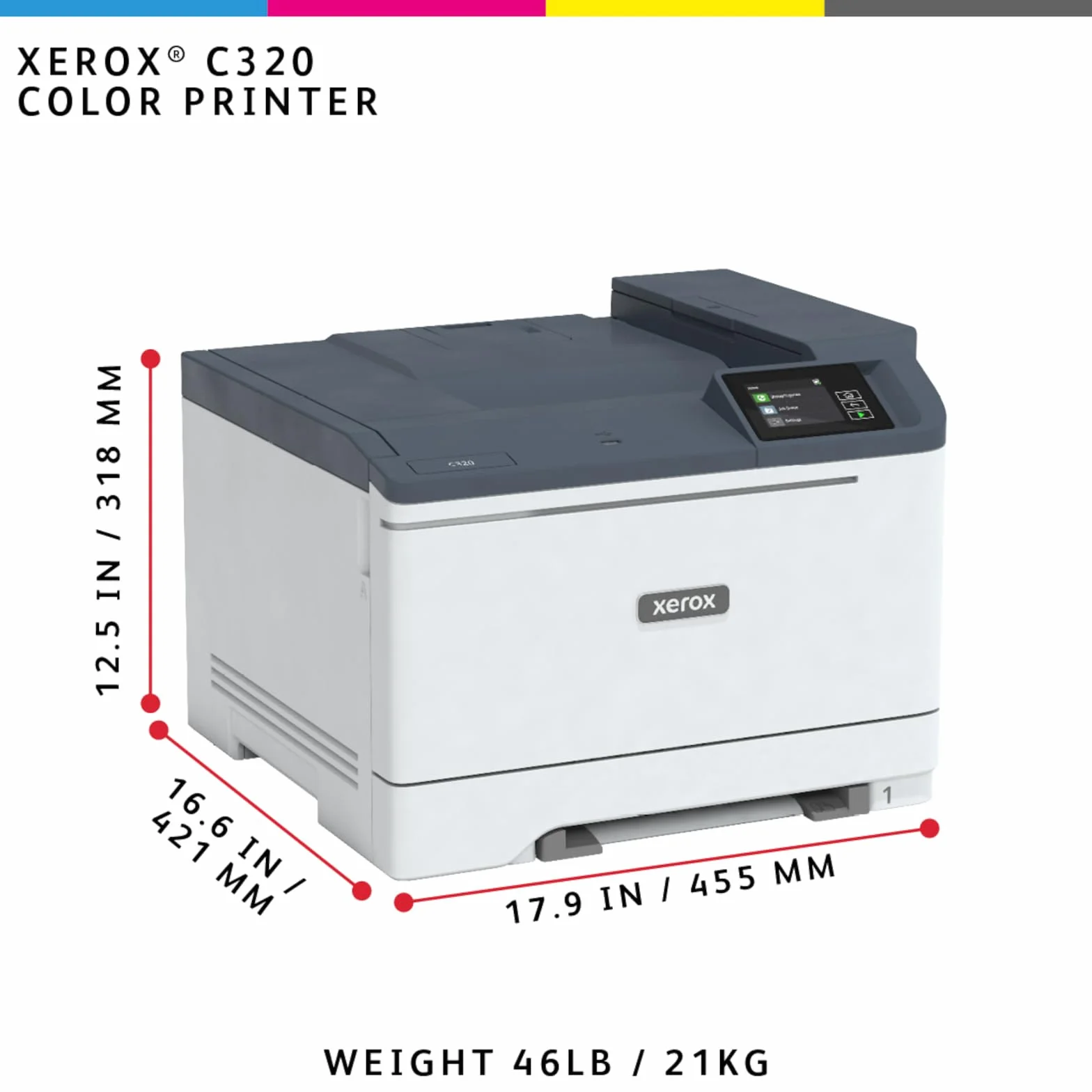 XEROX C320 Imprimante Recto Verso Sans Fil A4
