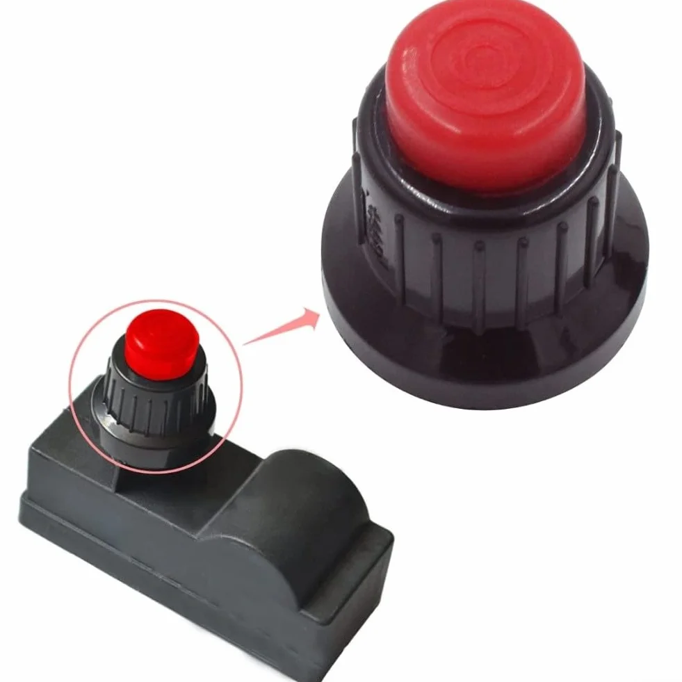 Capuchons d'interrupteur d'allumage à impulsion remplaçables avec ressort pour chauffage de terrasse extérieur - Lot de 2