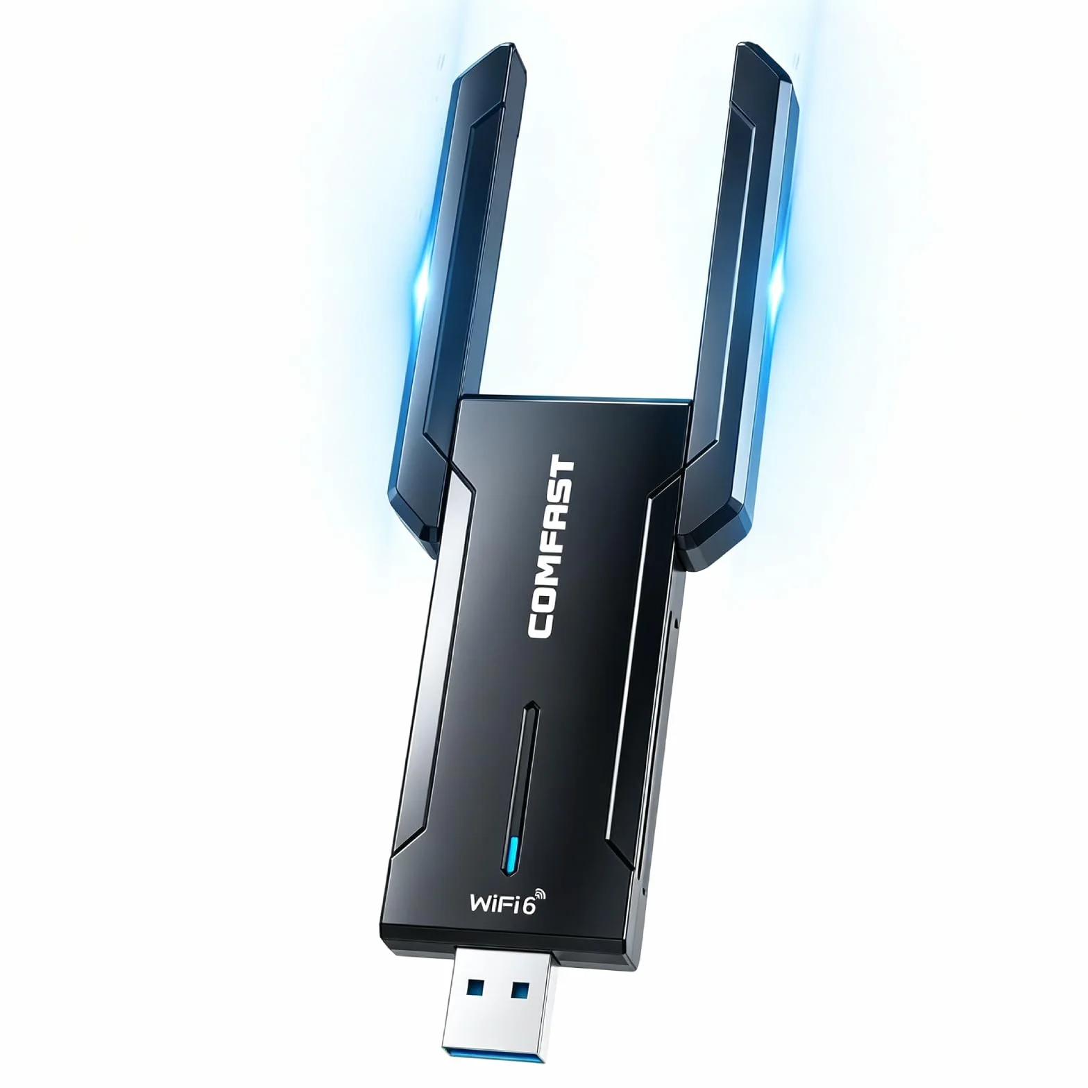 COMFAST Clé WiFi 6E AX5400 Tri-Bande 6GHz 5GHz 2,4GHz USB Adaptateur WiFi Windows 11/10 WPA3 MU-MIMO