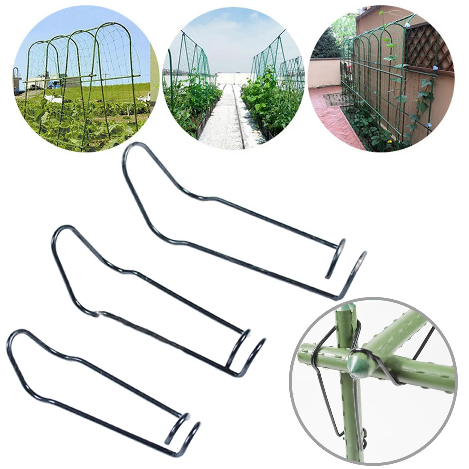 Lot de 50 clips pour plantes grimpantes pour serre de ferme - Convient pour diverses plantes