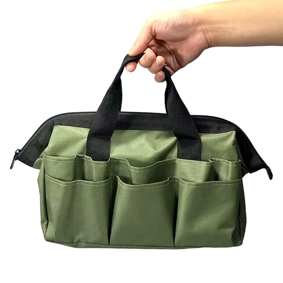 Tablier d'outils de jardinage avec plusieurs poches, fabriqué en tissu Oxford 600D, attache sécurisée, jardin, parterre de fleurs et patch de légumes