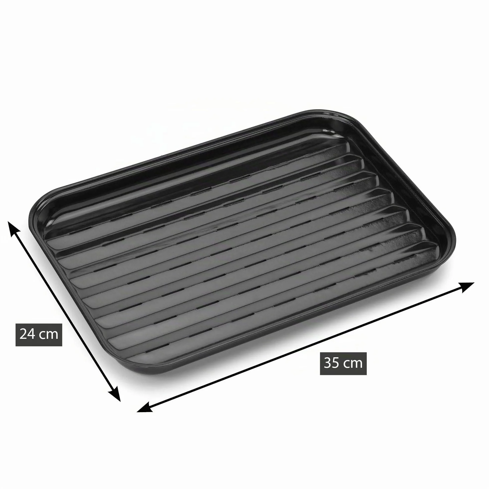 Barbecook Plateau à griller réutilisable en émail 34.5x23cm accessoire barbecue