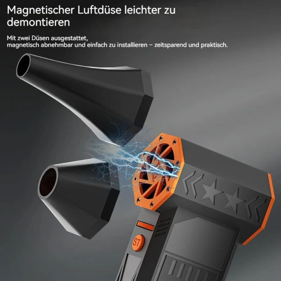 Souffleuse à neige thermique 5000 W, déneigeuse portable avec LED, décongélation, séchage, nettoyage