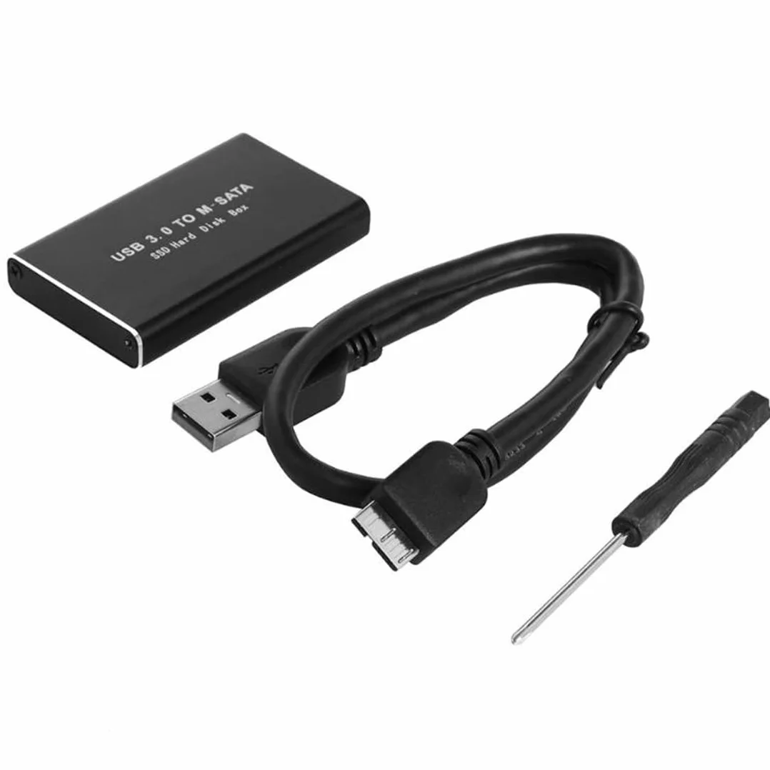 Boîtier SSD MSATA vers USB 3.0 Adaptateur 30 x 50 mm 30 x 30 mm