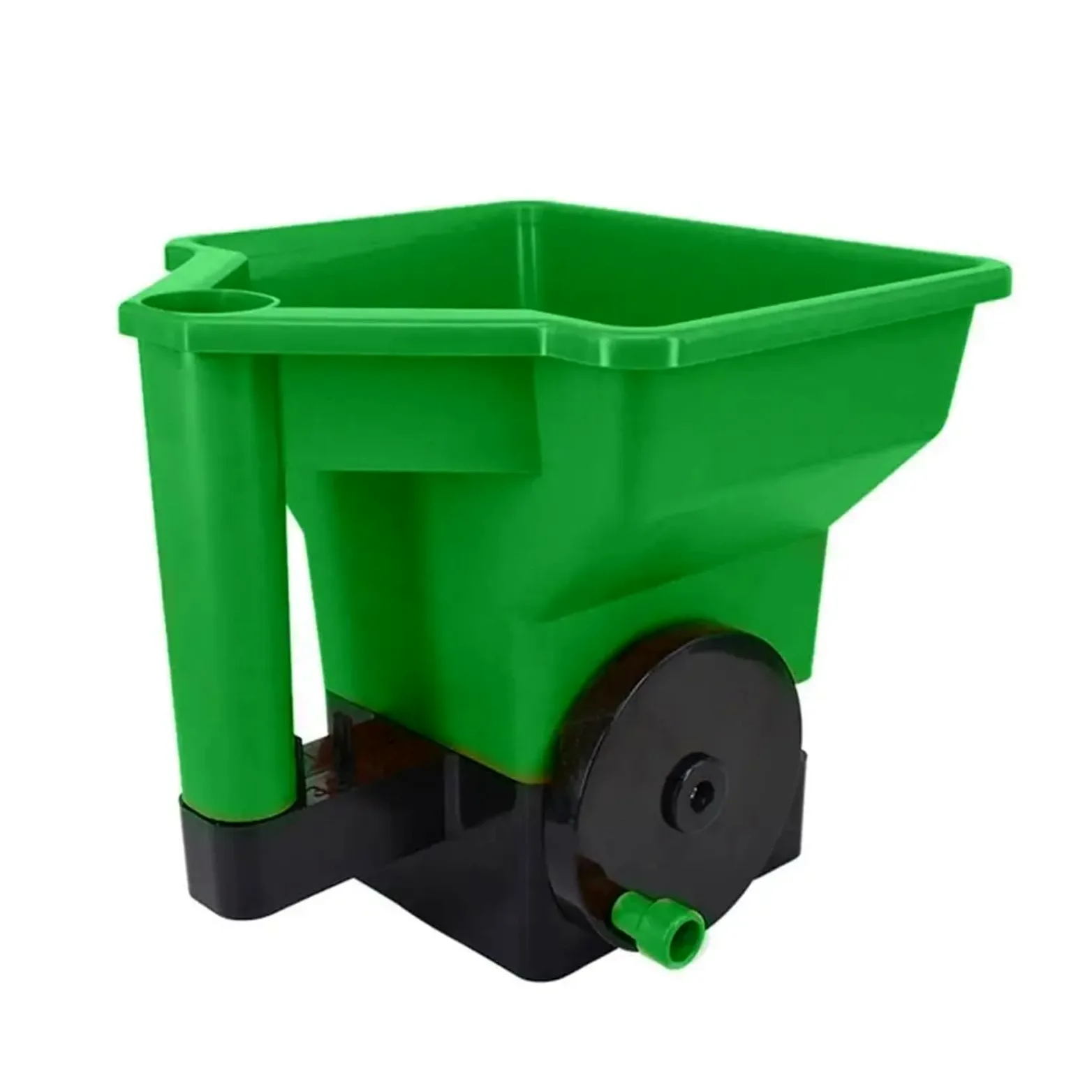Semoir Épandeur Manuel d'engrais pour pelouse Verte, Outil de Plantation, capacité de 3 L, 24 x 23 cm semoir Manuel(Green)