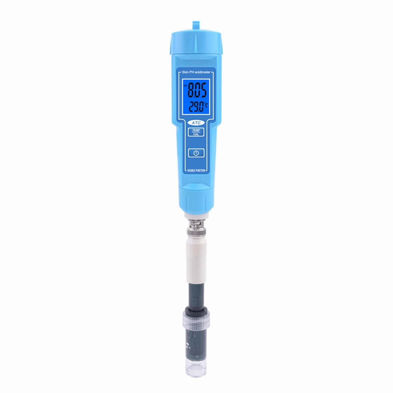 Testeur de pH et sonde de température 2 en 1 avec capteur de haute sensibilité, IP67 étanche, compteur d'acidité numérique, viande, fruits, eau potable et culture hydroponique