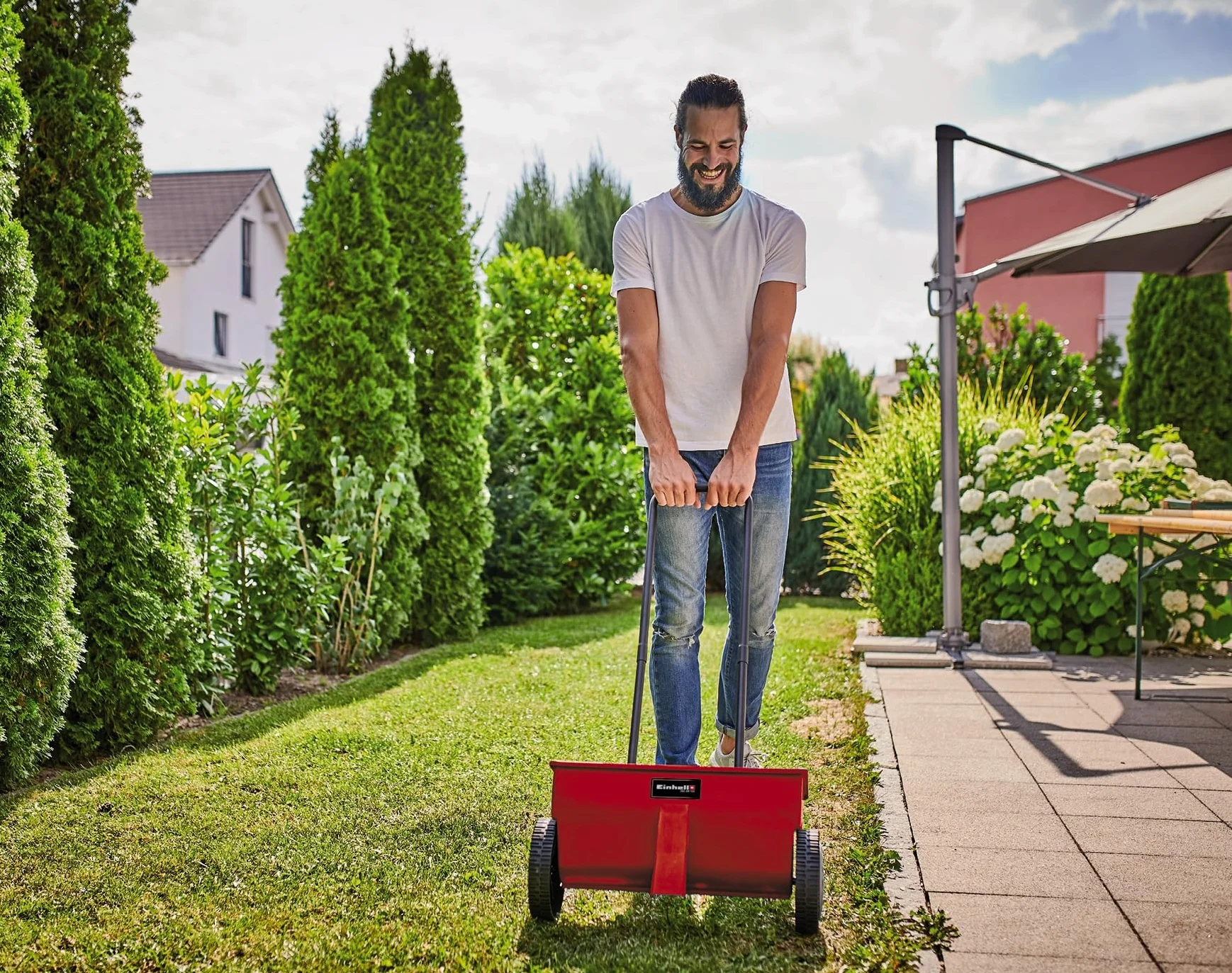 Einhell Épandeur GC-SR 12 Diamètre 20cm robuste pratique engrais graines