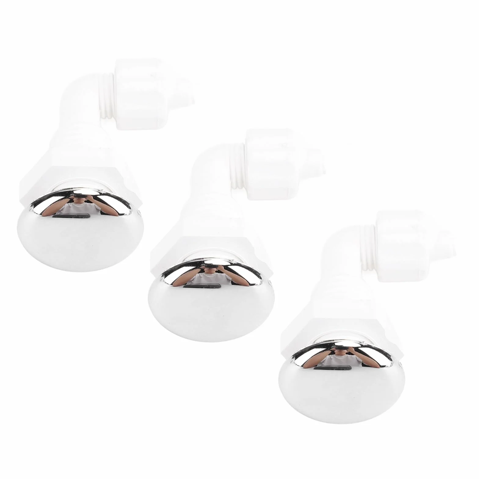 Buses d'air torsadées en PVC robuste pour jacuzzi et piscine - Lot de 3