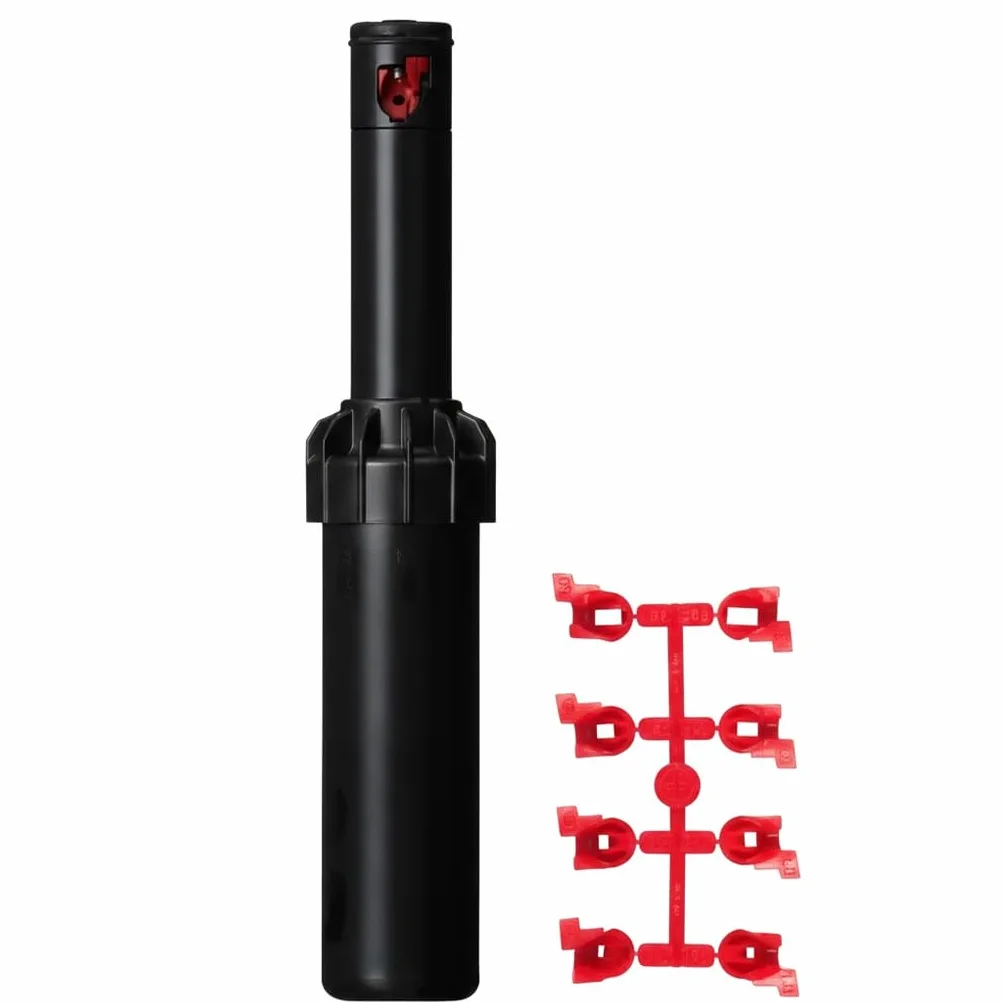 Suinga Lot de 4 Arroseur Hunter PGJ-04, Lot de 4 turbines d'arrosage 1/2" 4,3 à 11,6 m, Noir
