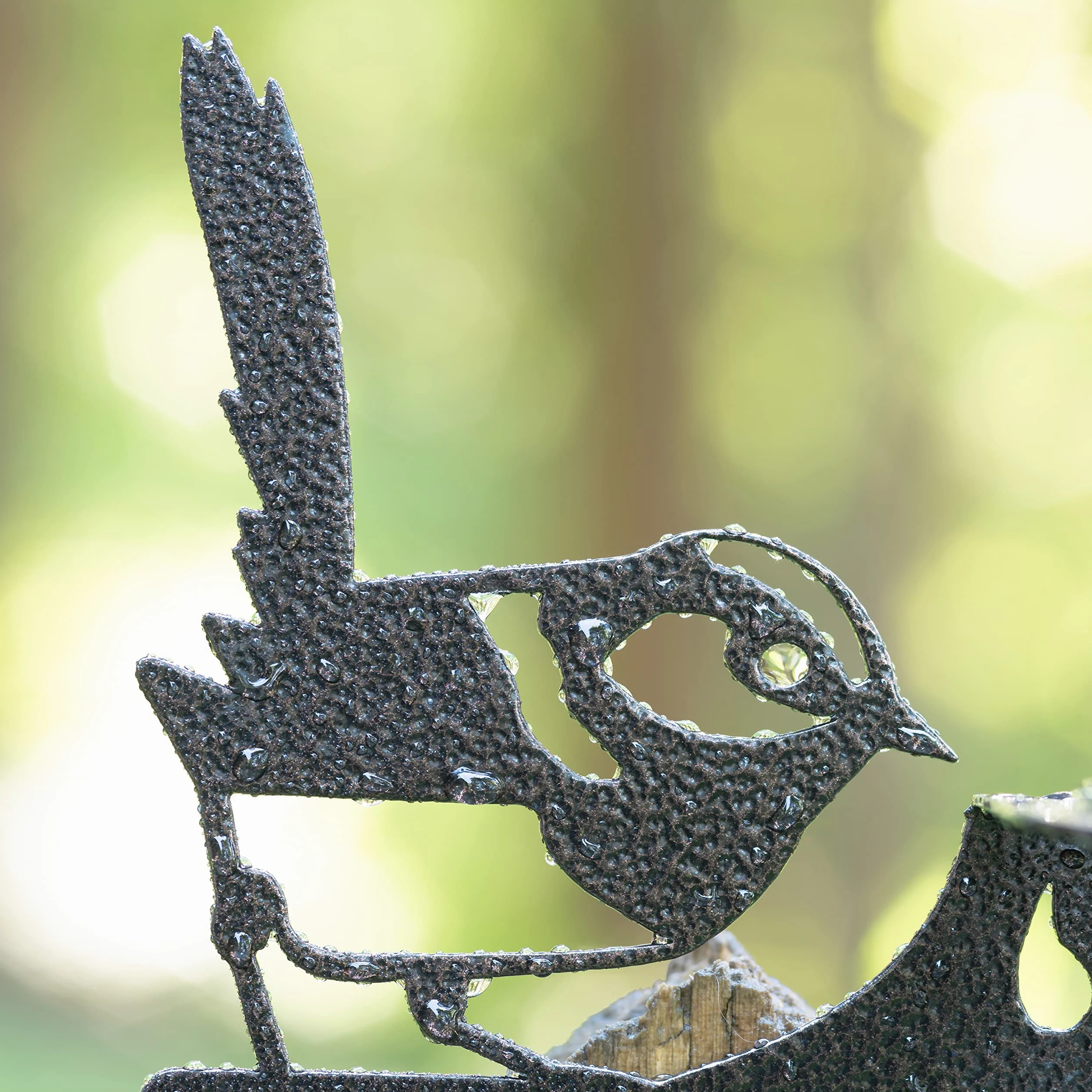 La Crosse 704-98937-INT Pluviomètre de Jardin en métal avec Tube en Verre de 12,7 cm Bronze martelé