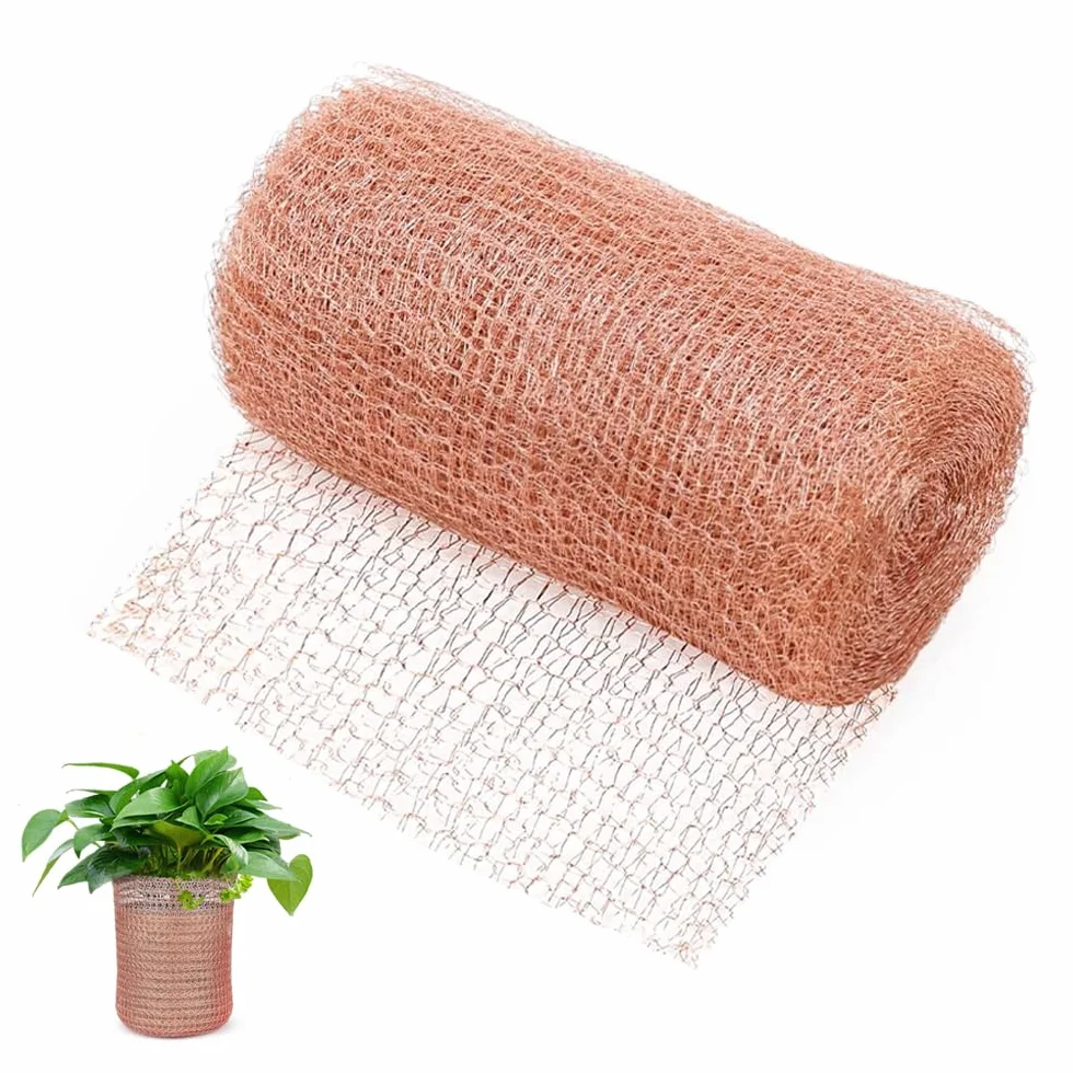 Maille de cuivre 12.7cm*12m Grillage Anti Rongeur Filet Anti limaces Protection Jardin