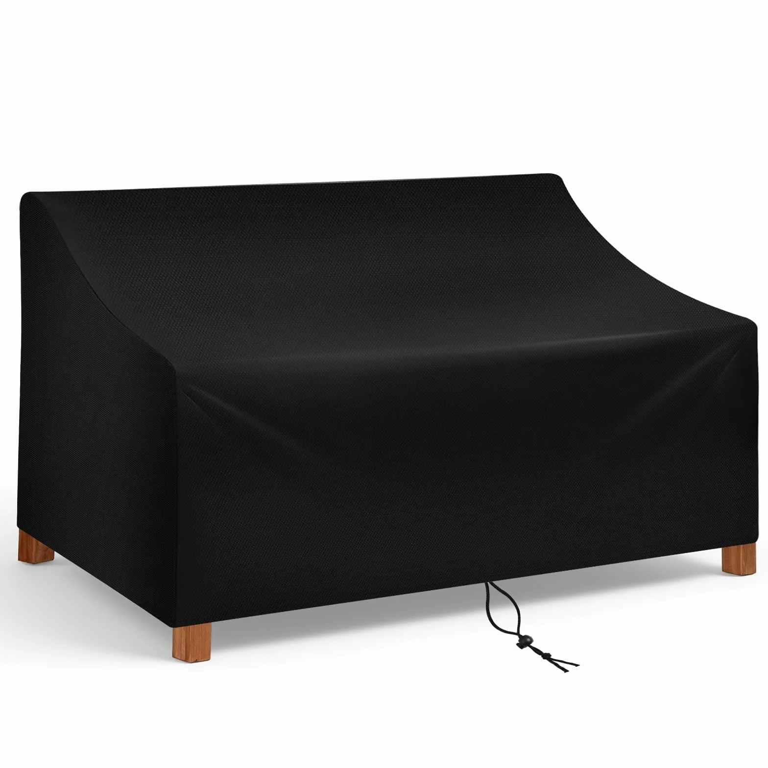 Housse de Banc Jardin 2 Places Vicloon Tissu Oxford Imperméable Anti-UV Protection Extérieur
