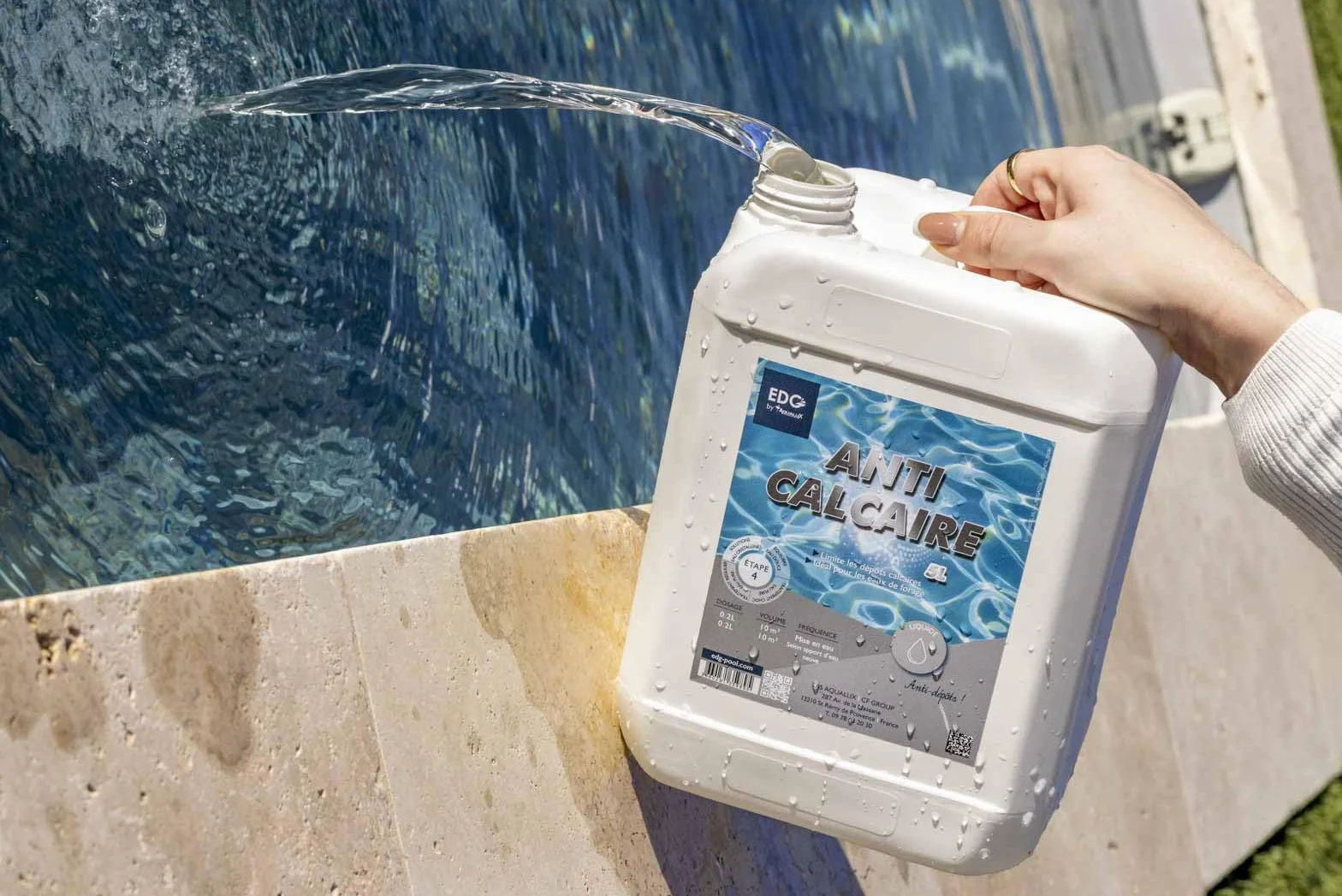 Anti-Calcaire Liquide 5L Anti-Tartre Piscine Spa Haute Performance