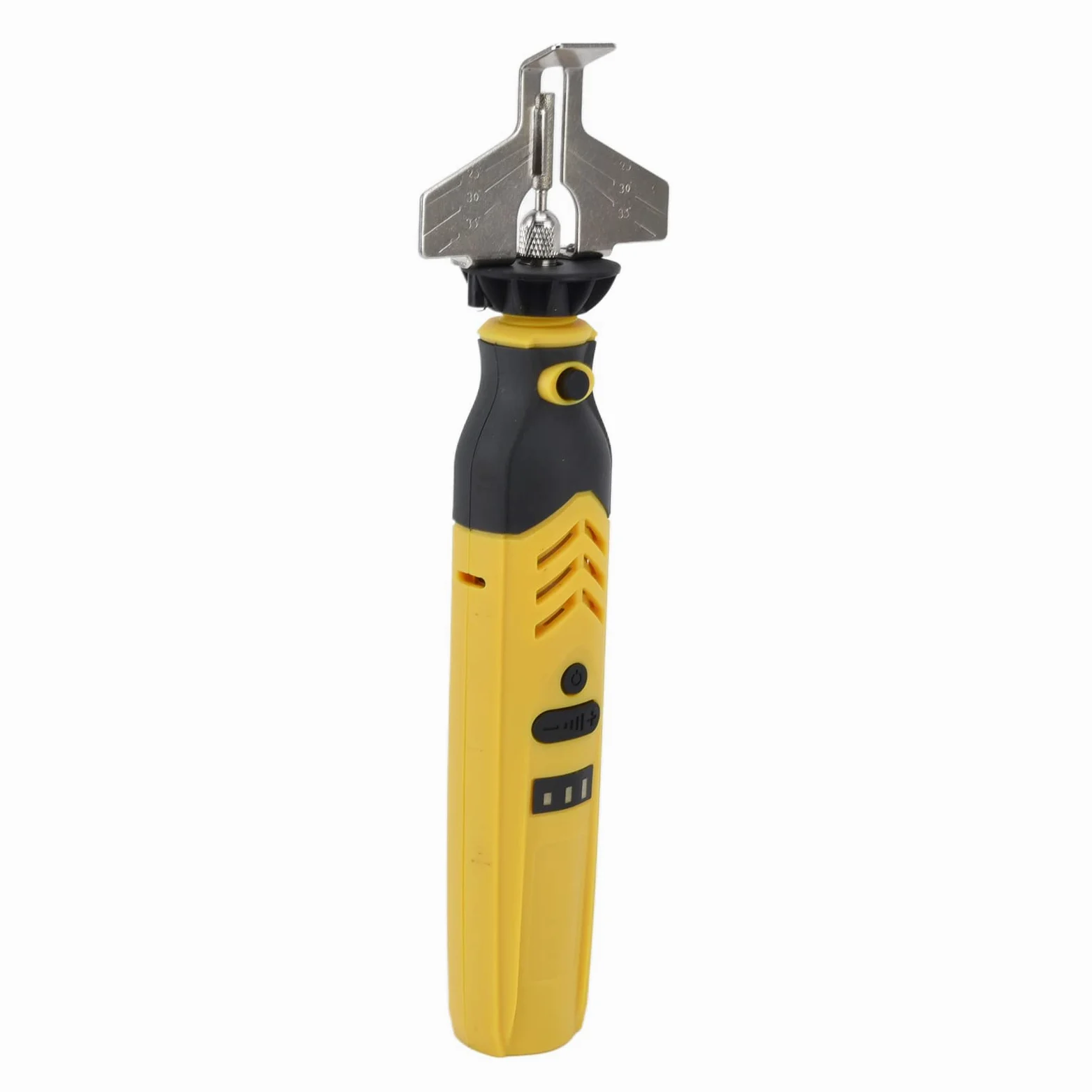 Affûteuse de Tronçonneuse Meuleuse de Chaîne 3.6V 1500mAh - Kit Affûtage Professionnel avec Outils Broyeur, Charge USB pour Jardin, Bûcheron, Camping et DIY