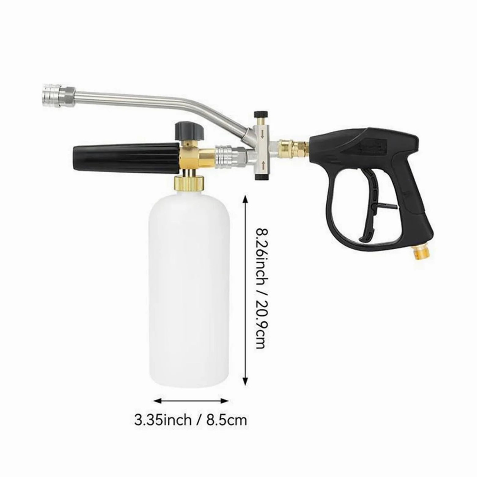 Lance Mousse Pour Nettoyeur Haute Pression Nettoyeur Haute Pression Pour | Connecteur Double Tête Pour Tuyau Arrosage & Lavage Détail Maison