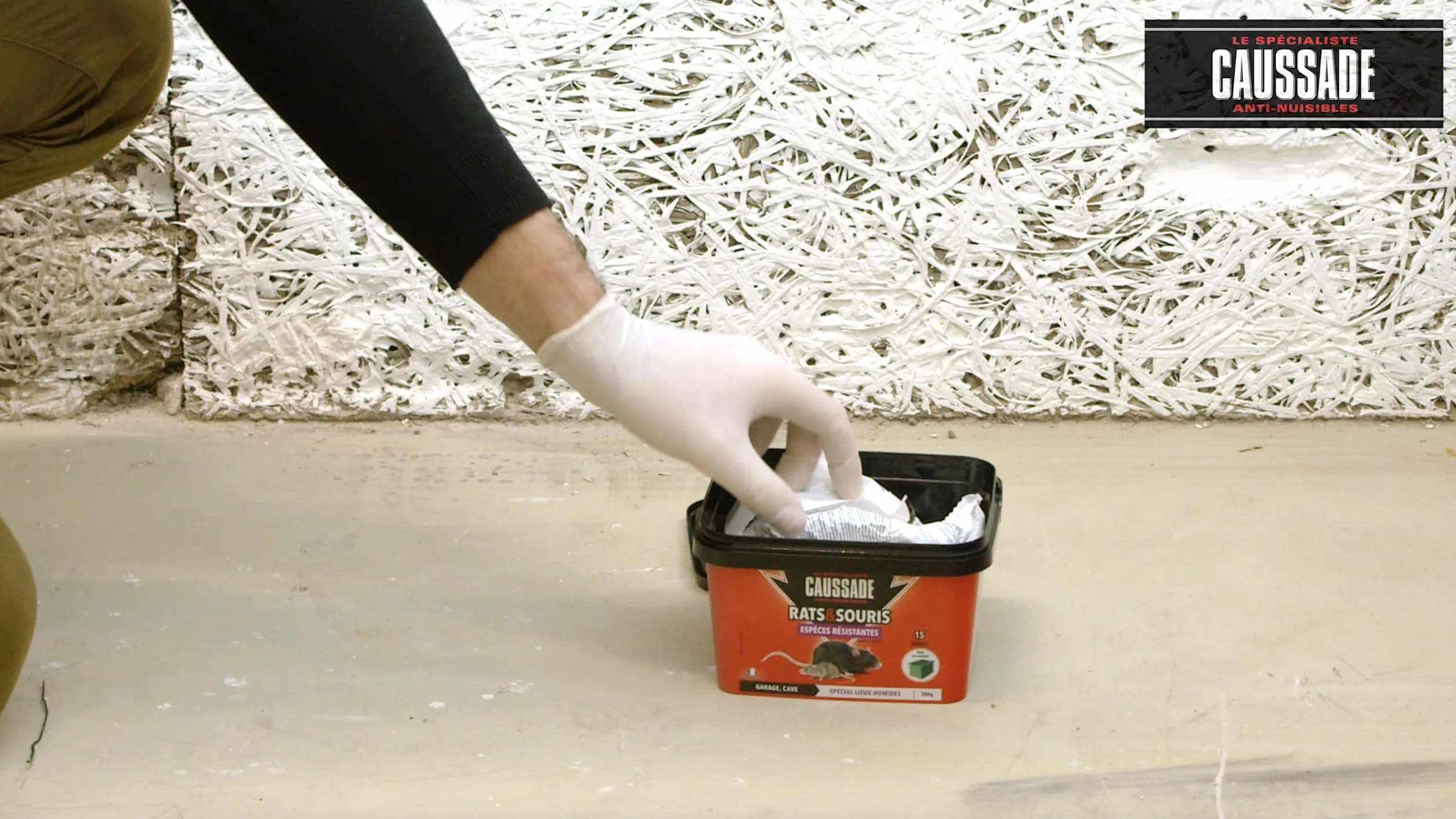 CAUSSADE Anti Rats Souris 15 Appâts Blocs 300g