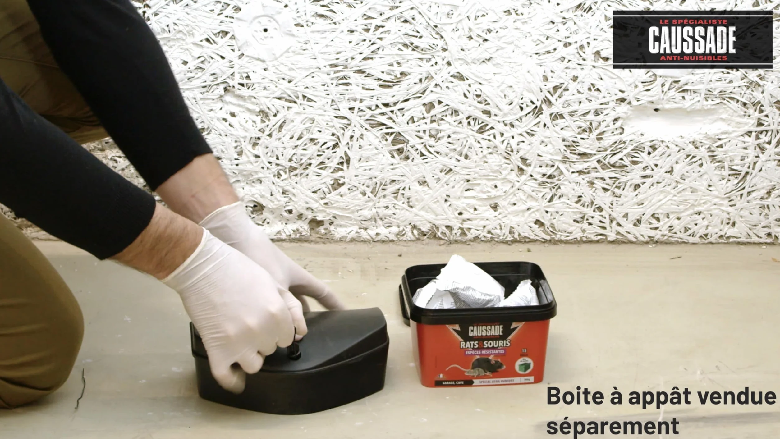 CAUSSADE Anti Rats Souris 15 Appâts Blocs 300g