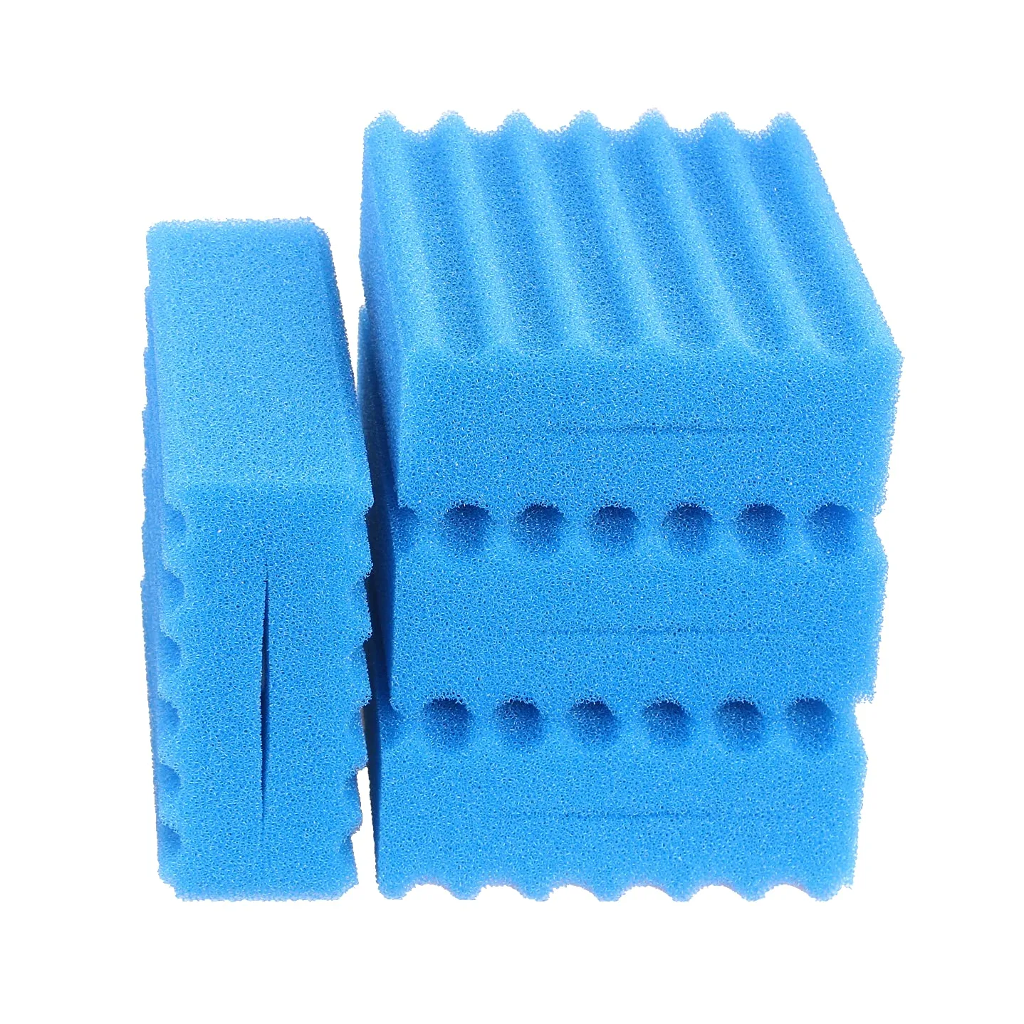 4 Pièces Compatible Bleu Gros Éponge Filtrante pour Sunsun CBF-350 CBF-350B CBF-350C CBF-550 Filtre