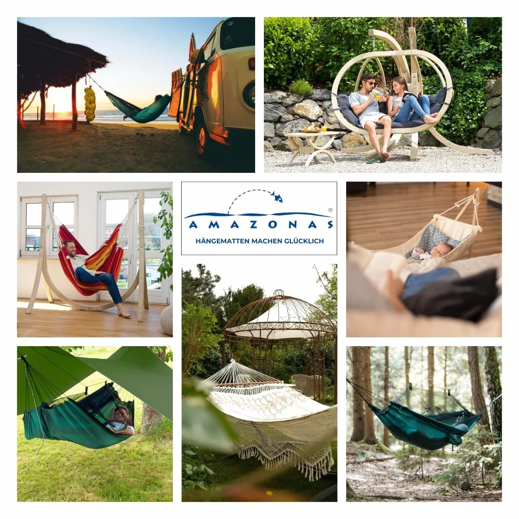 AMAZONAS Hamac Moustique-Traveller Thermo Hamac avec moustiquaire et compartiment de rangement pour matelas